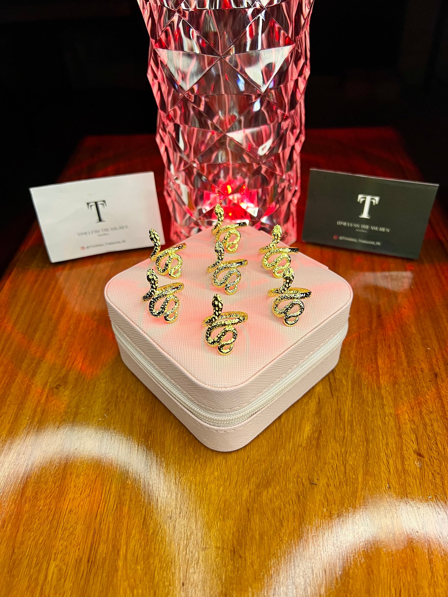 Premium Quality Stainless Steel 18k Python Ring