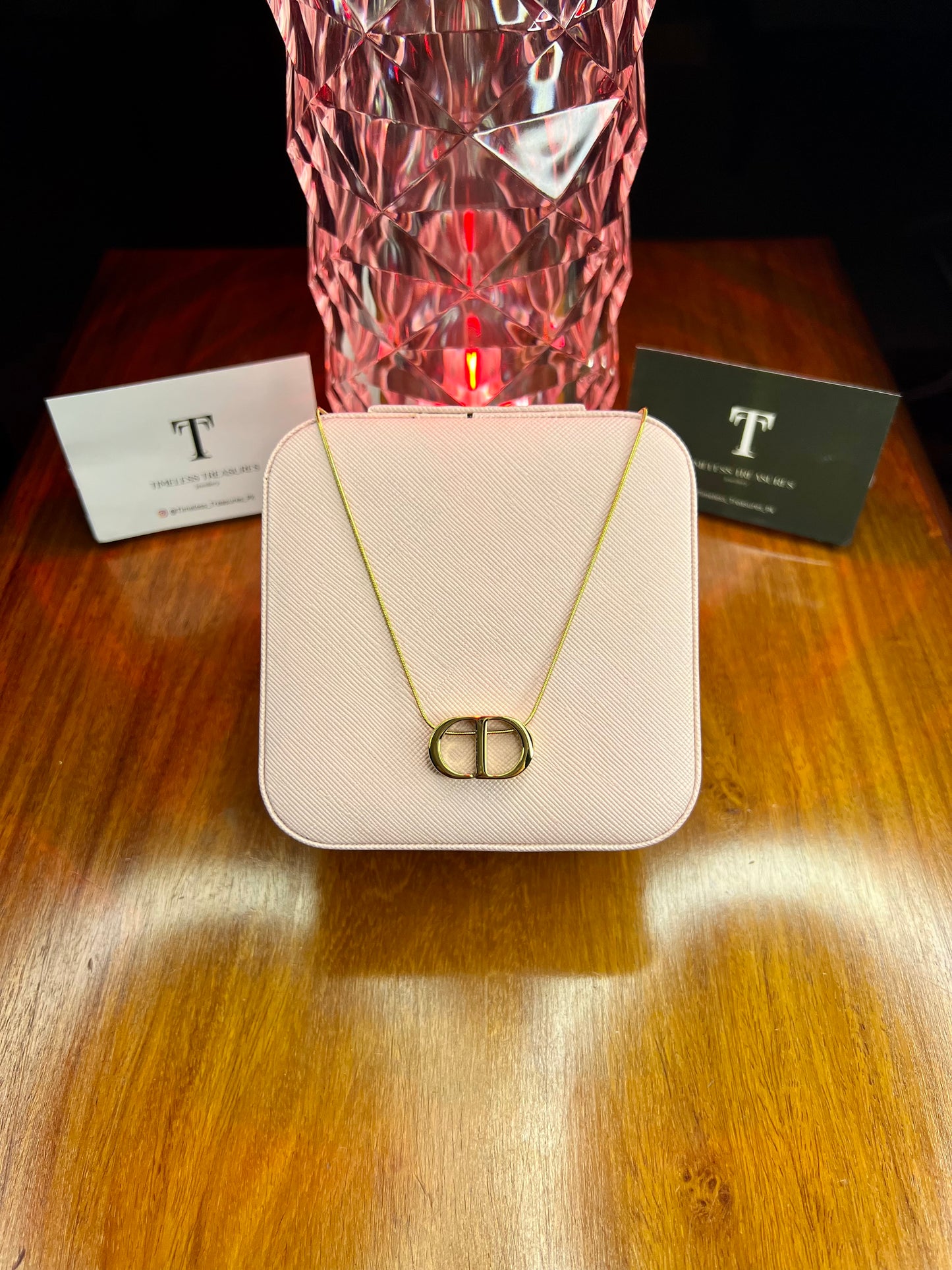 Premium Quality Stainless Steel 18k Dior Gold Necklace