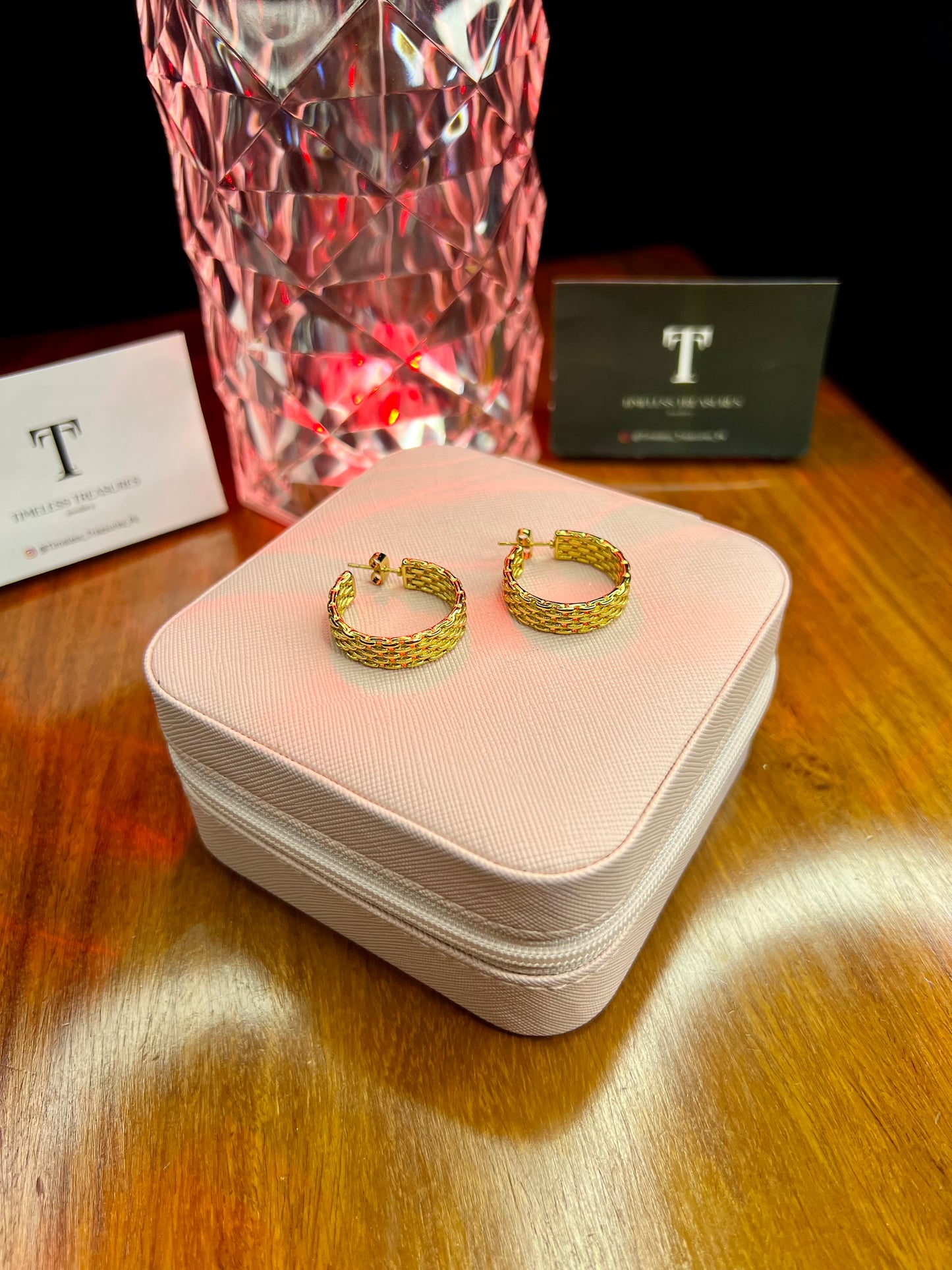 Premium Quality Stainless Steel 18k Gold Large Hoops