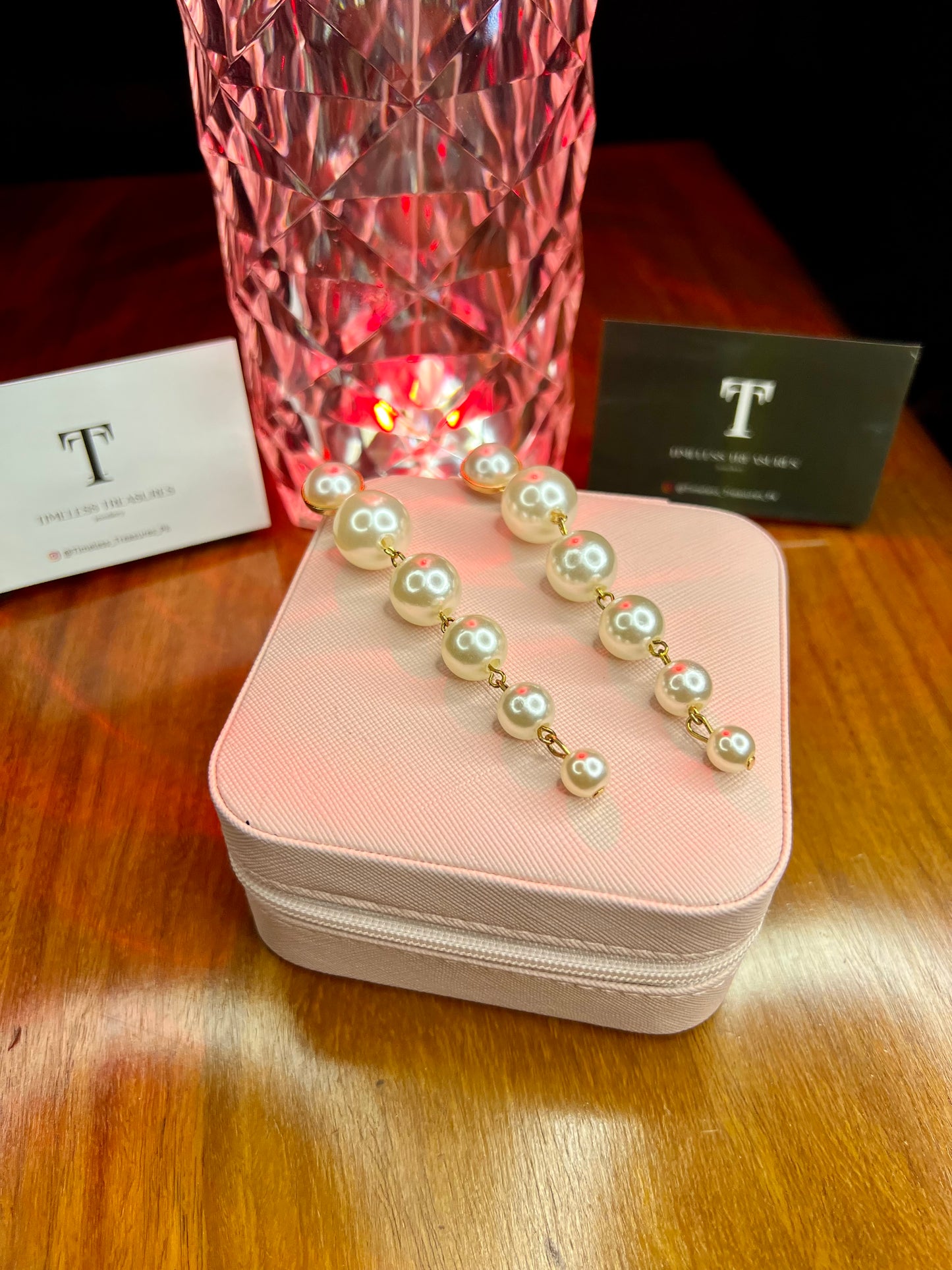 Premium Quality Stainless Steel 18k Pearl Drop Earrings