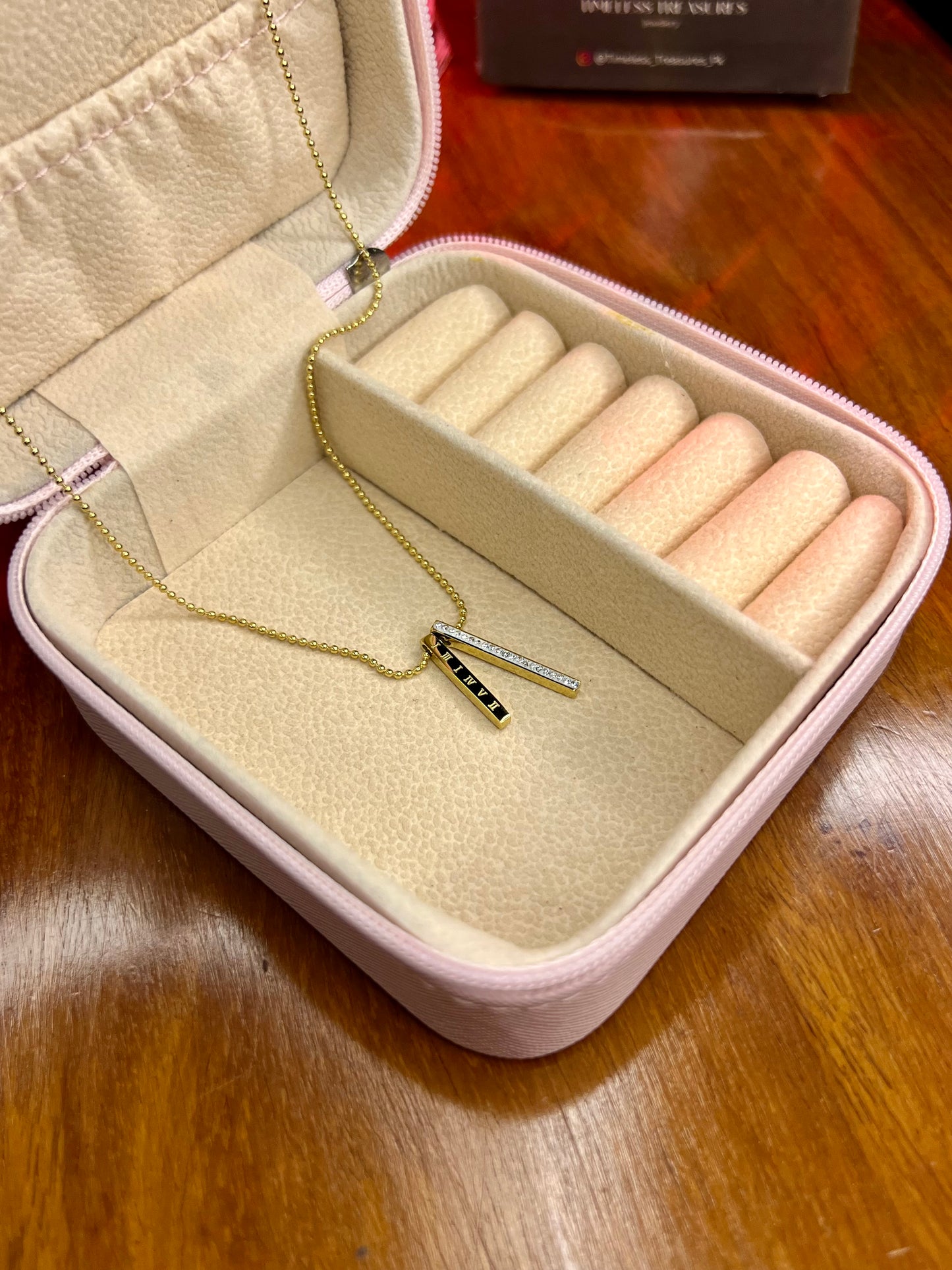 Premium Quality Stainless Steel 18k Roman Slides Luxury Necklace