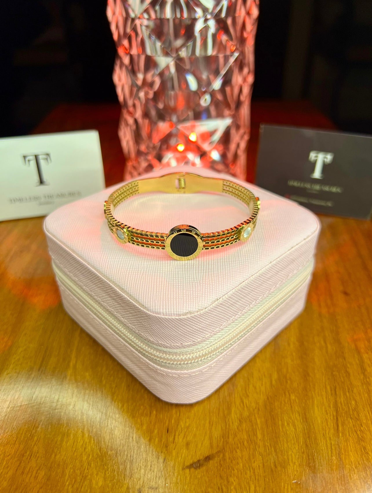 Premium Quality Stainless Steel 18k Roman Radiant Cuff