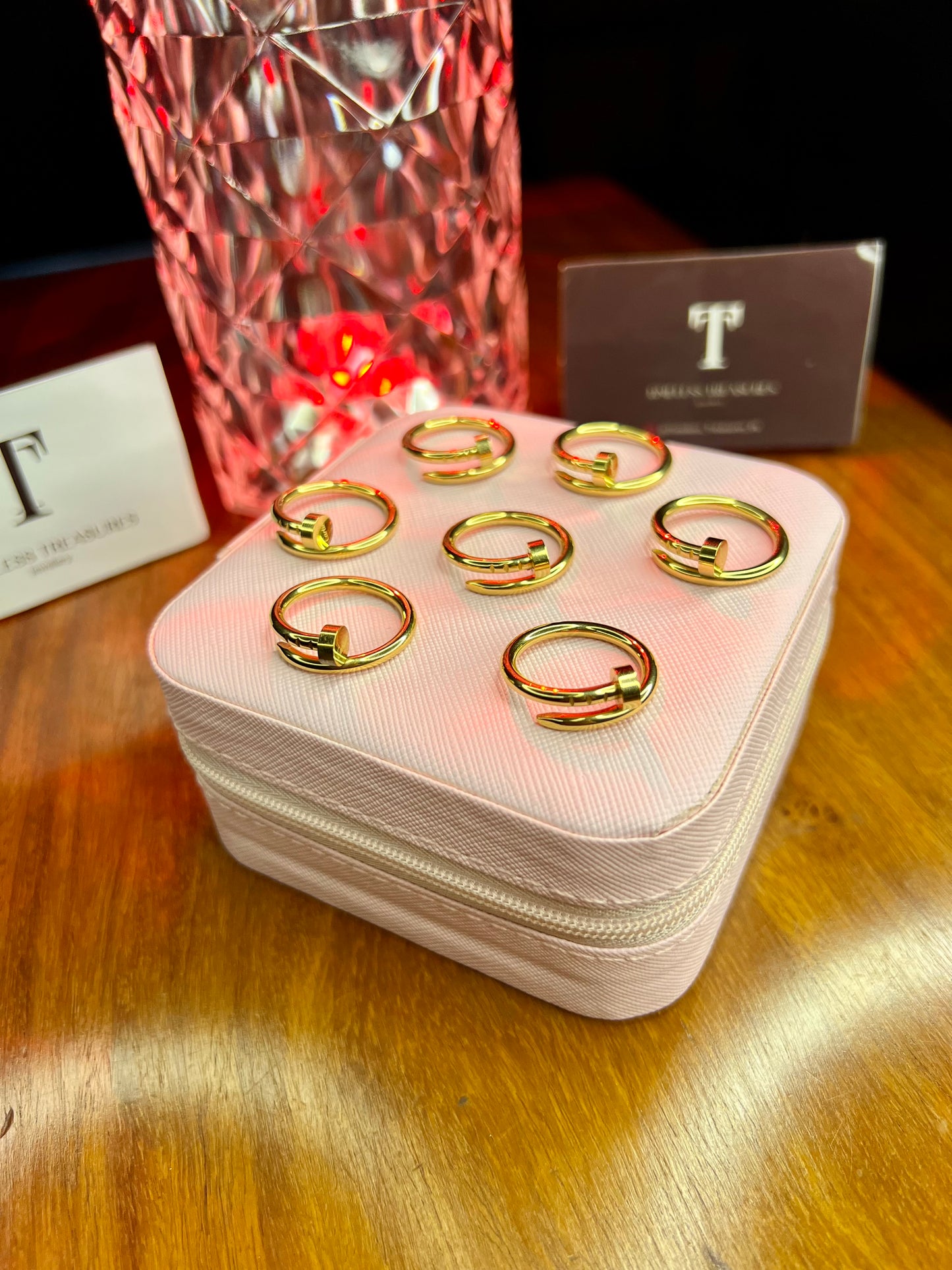 Premium Quality Stainless Steel 18k Cartier Nail Ring