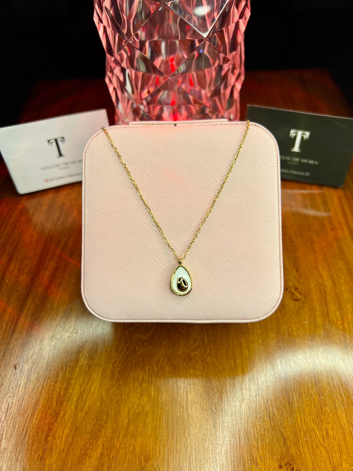 Premium Quality Stainless Steel 18k White n Gold Necklace