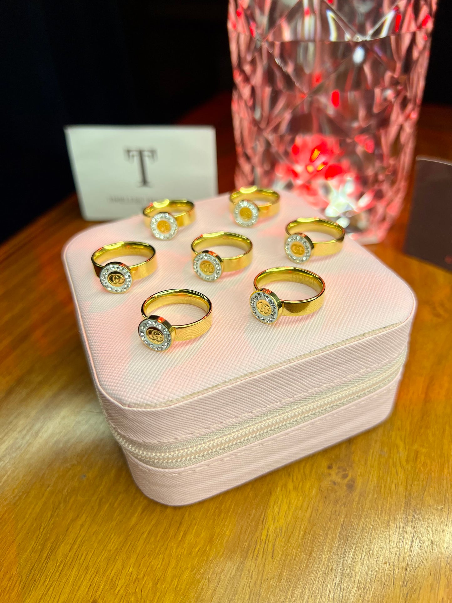 Premium Quality Stainless Steel 18k GG Classic Ring