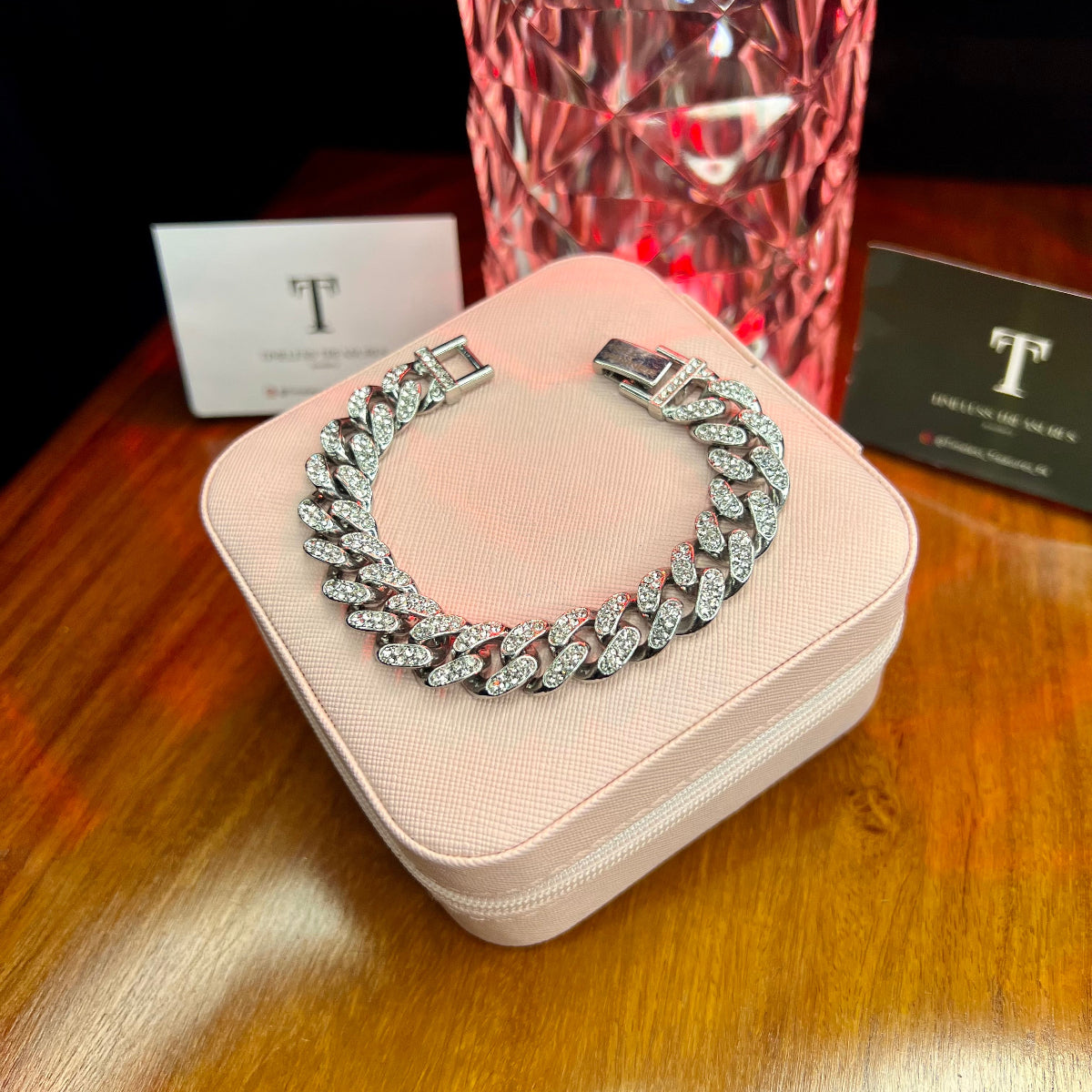 Premium Quality Stainless Steel 18k Ice Chain Bracelet