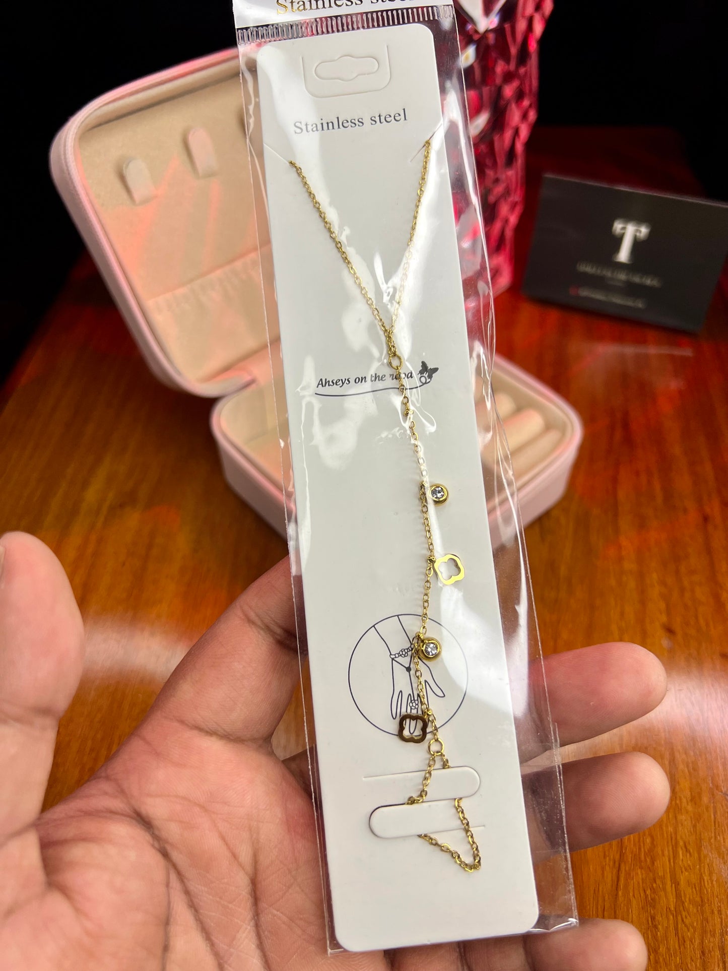 Premium Quality Stainless Steel 18k Stone Clove Anja