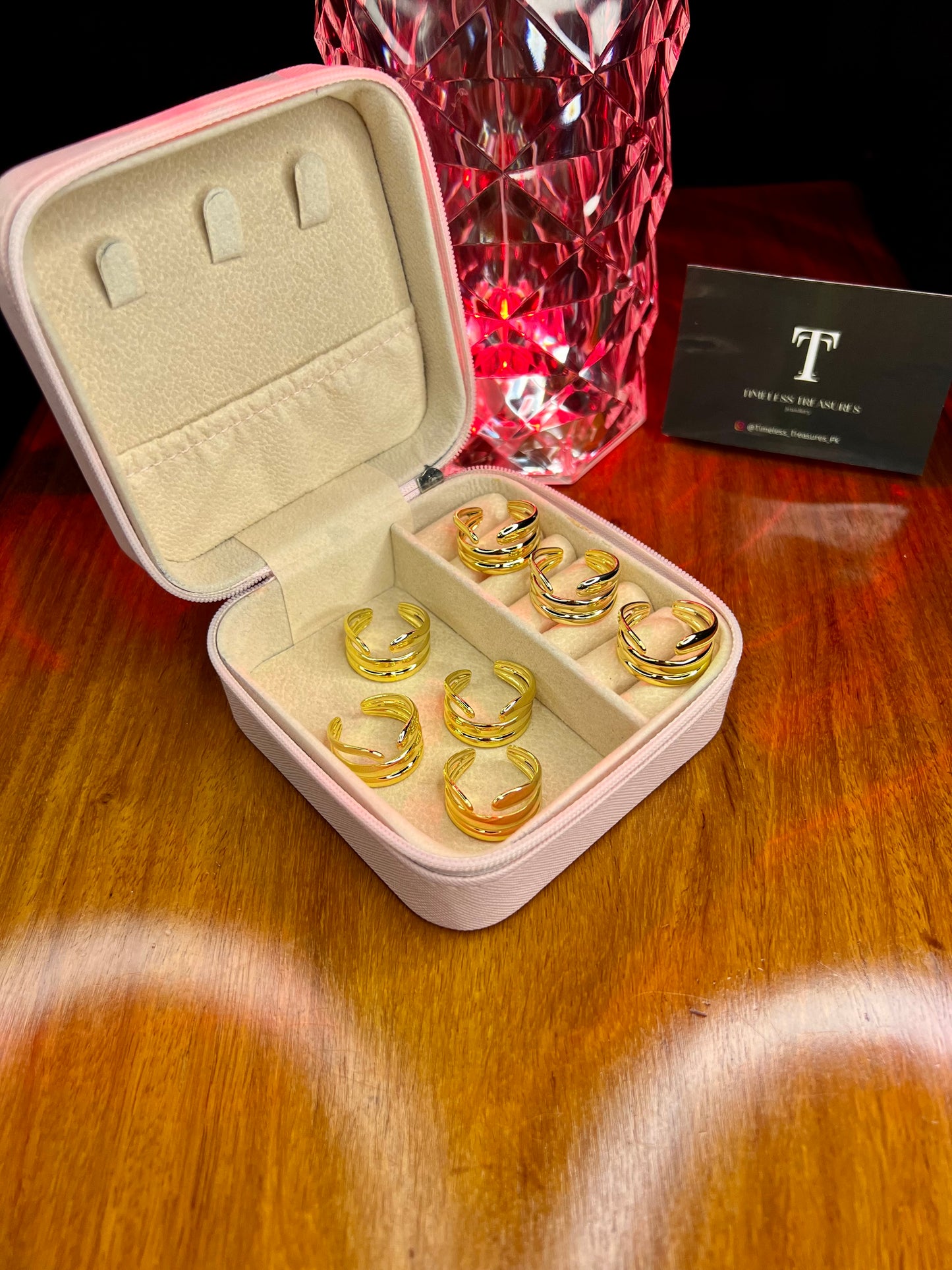 Premium Quality Stainless Steel 18k Dynasty Gold Ring