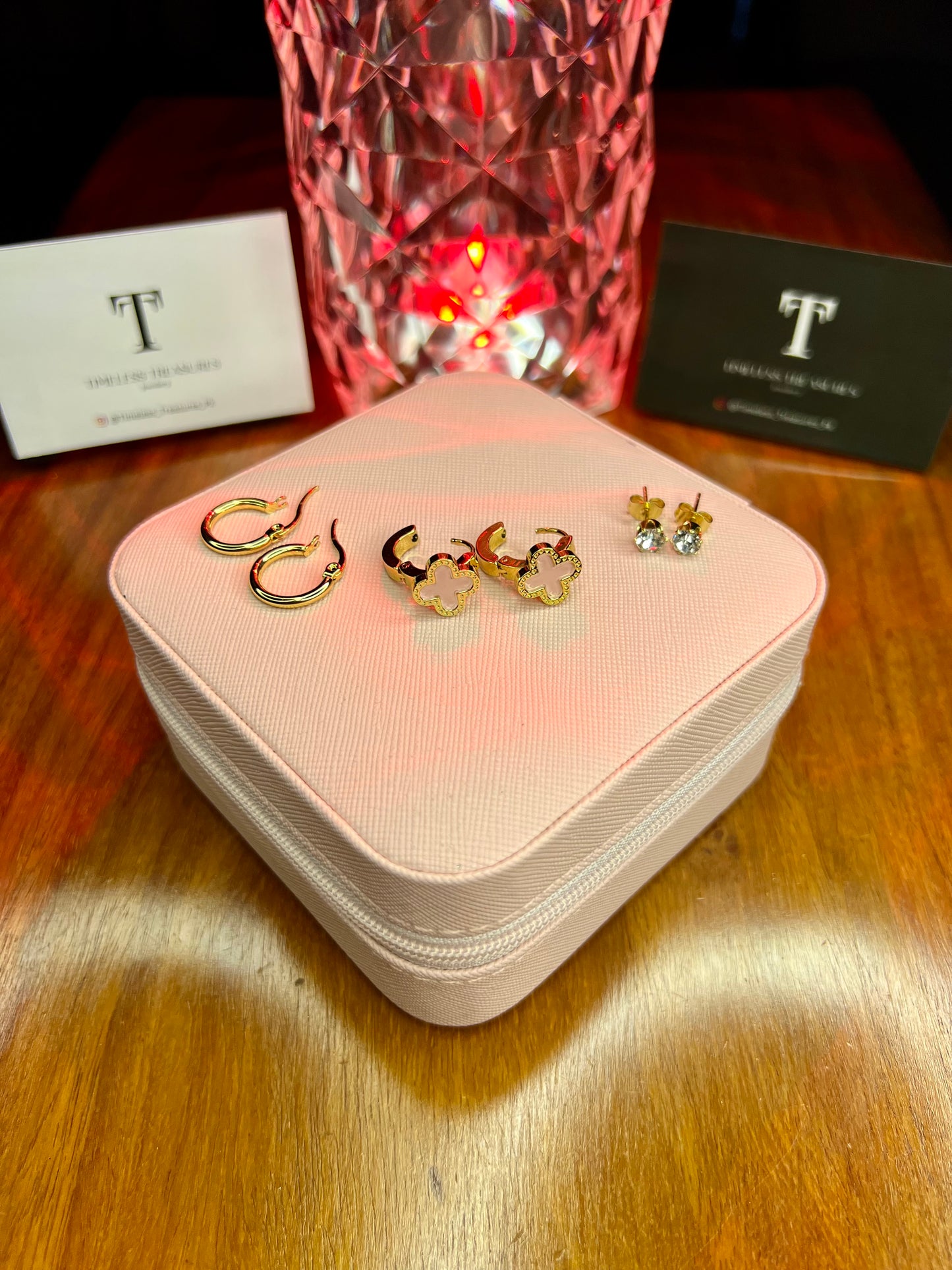 Premium Quality Stainless Steel 18k Set of 3 Earrings