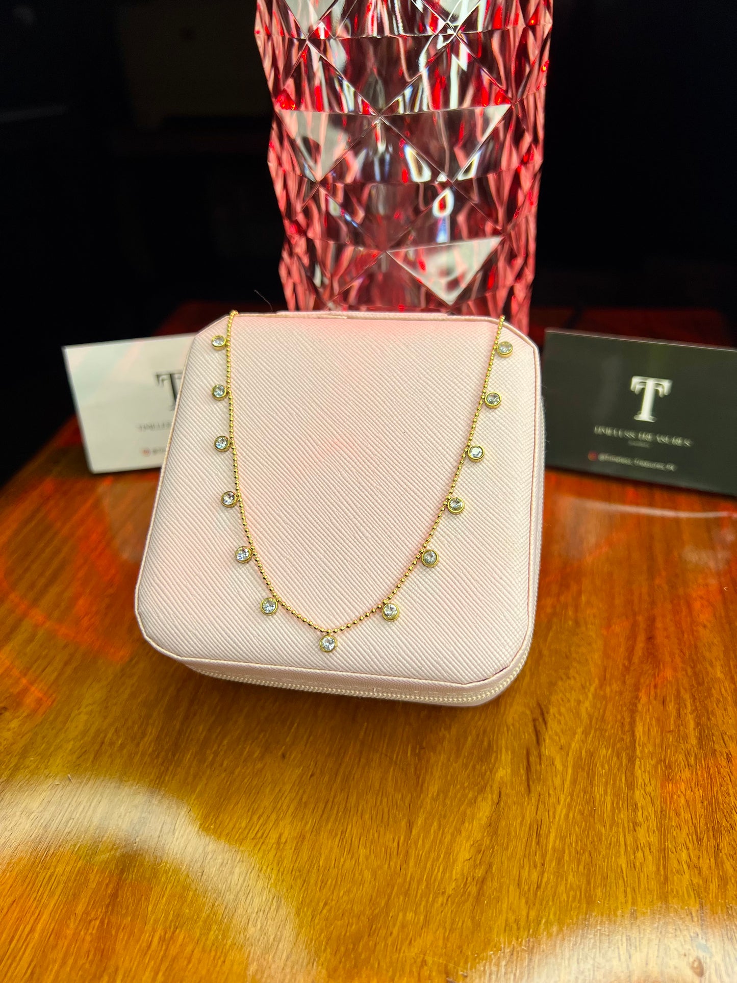 Premium Quality Stainless Steel 18k MoonStone Necklace