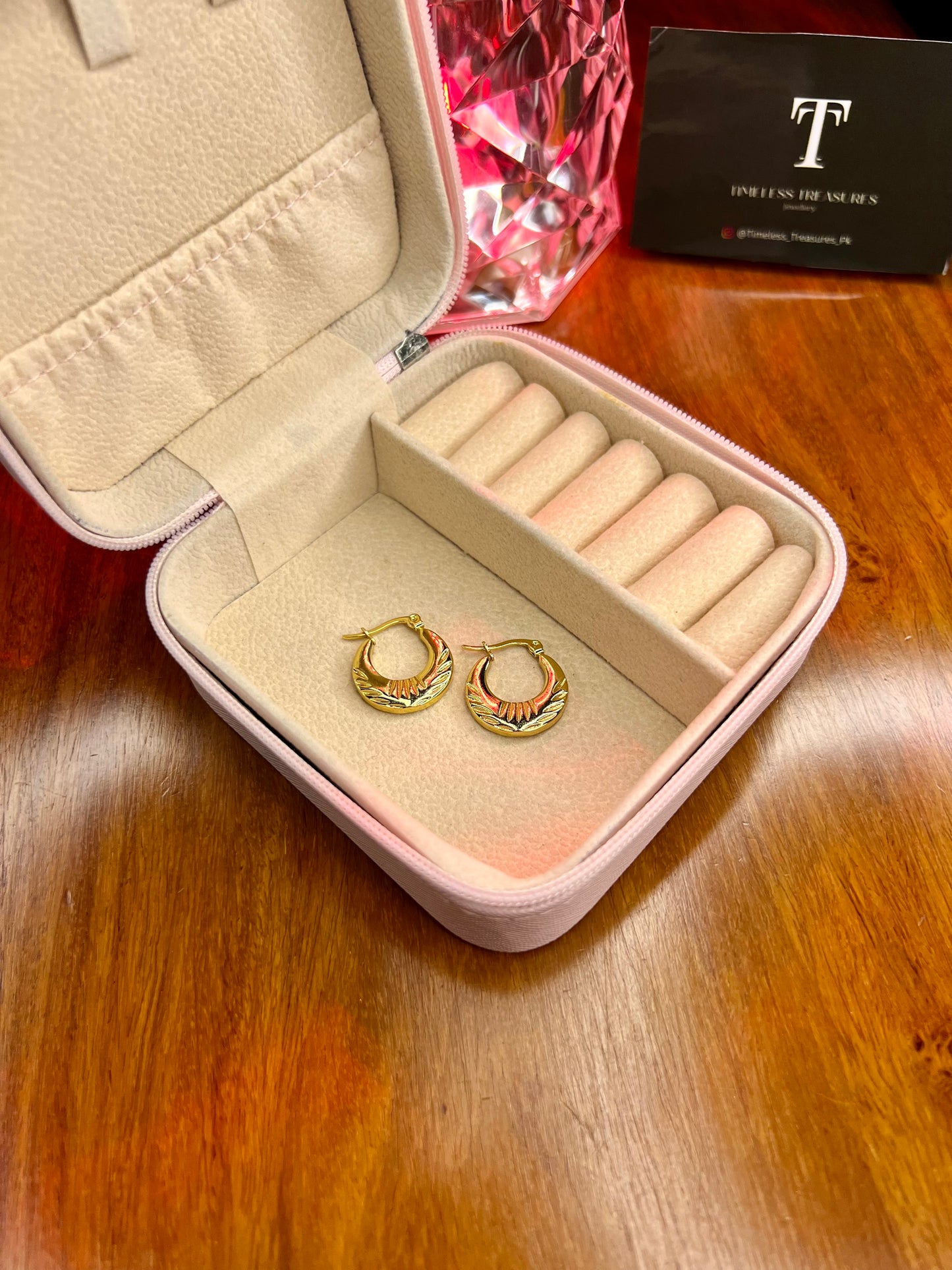 Premium Quality Stainless Steel 18k Luxury Gold Hoops