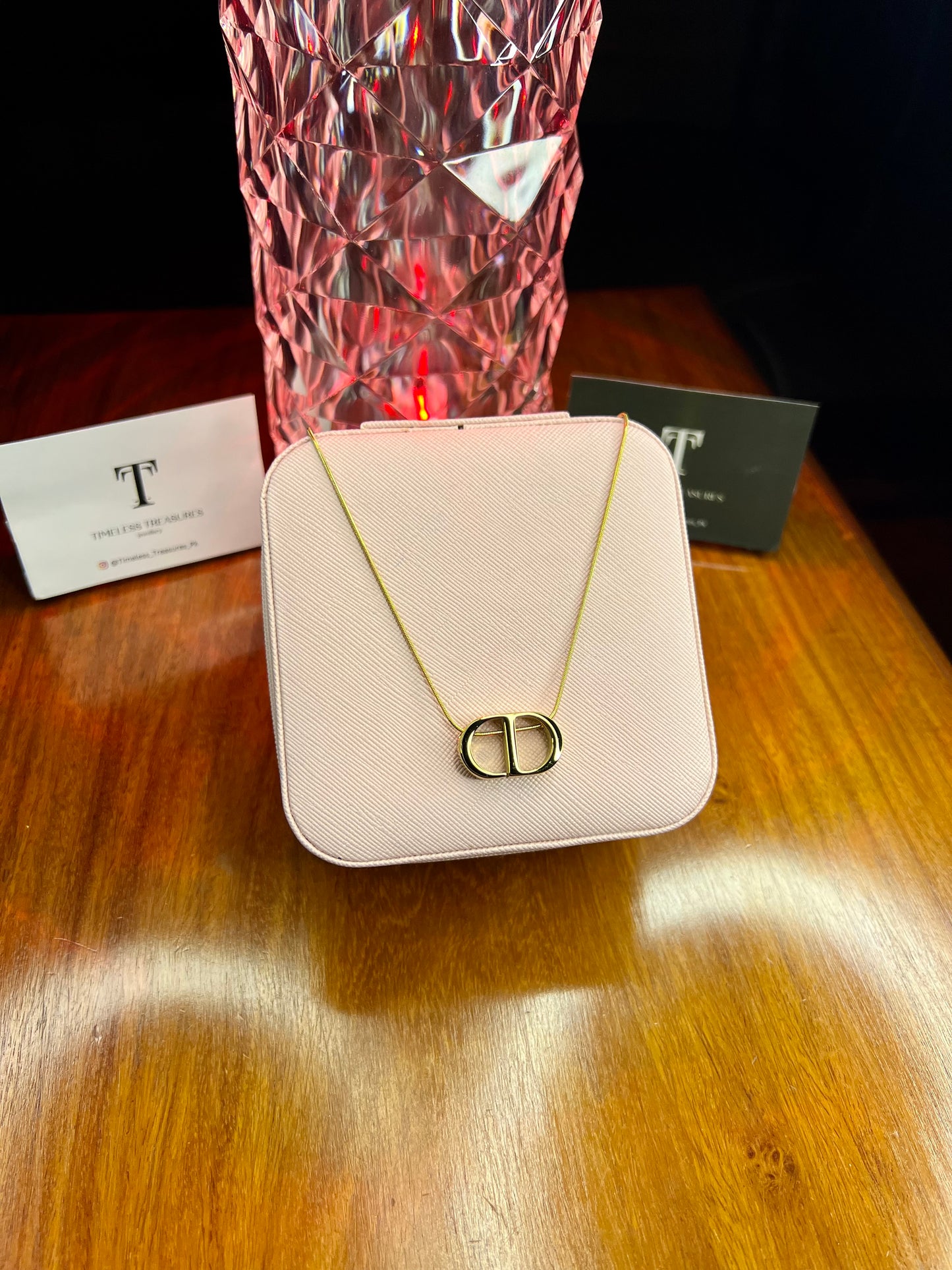Premium Quality Stainless Steel 18k Dior Gold Necklace