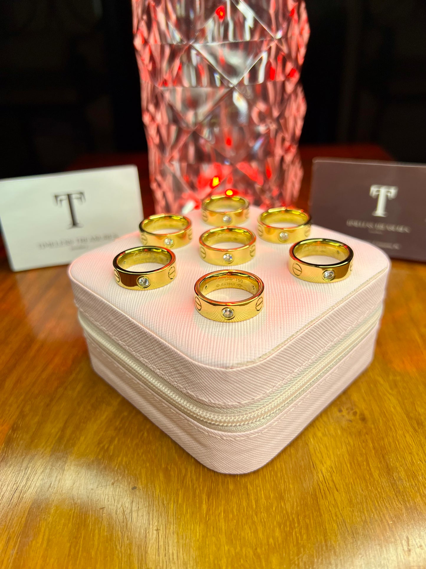 Premium Quality Stainless Steel 18k Cartier Stone Ring