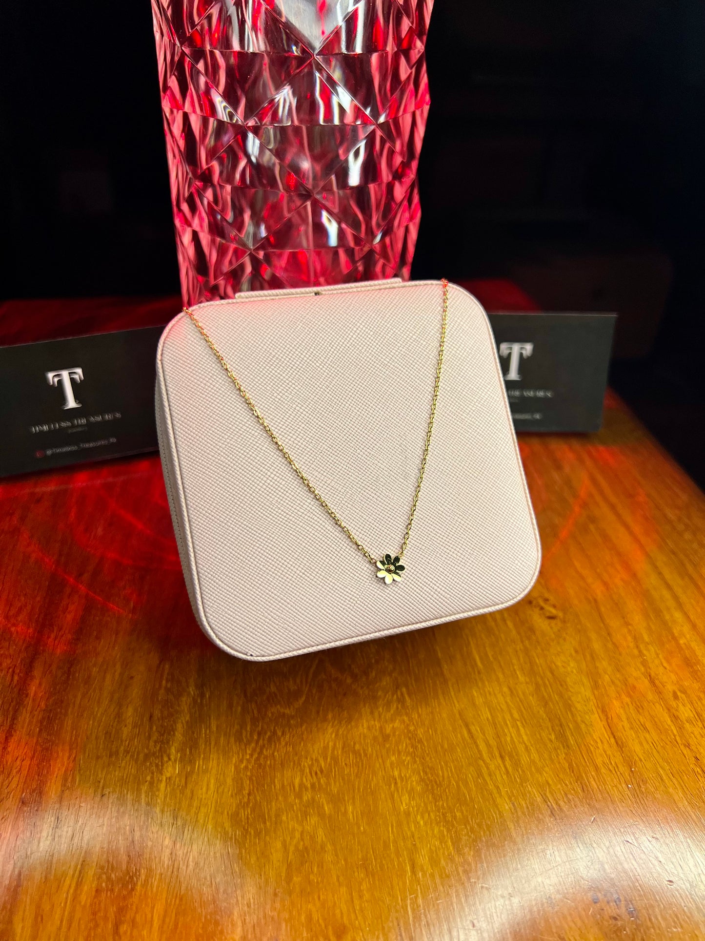 Premium Quality Stainless Steel 18k Blossom Gold Necklace