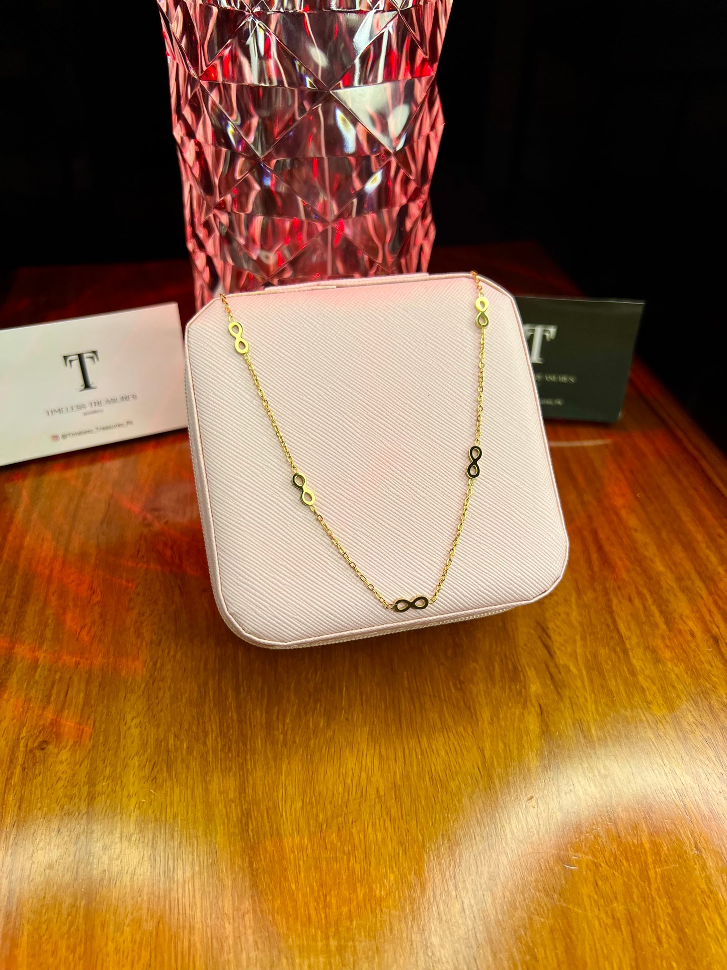 Premium Quality Stainless Steel 18k Infinity Grace Necklace