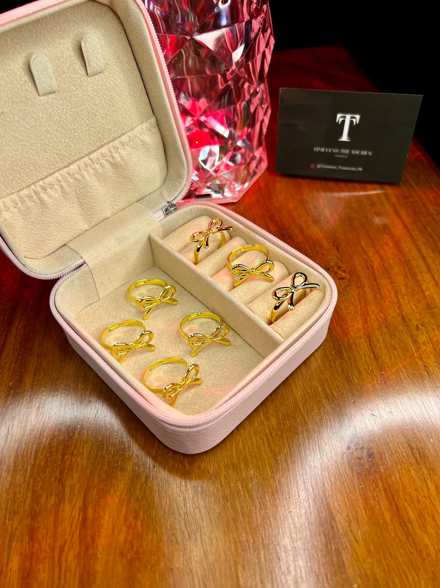 Premium Quality Stainless Steel 18k Bow 🎀 Ring