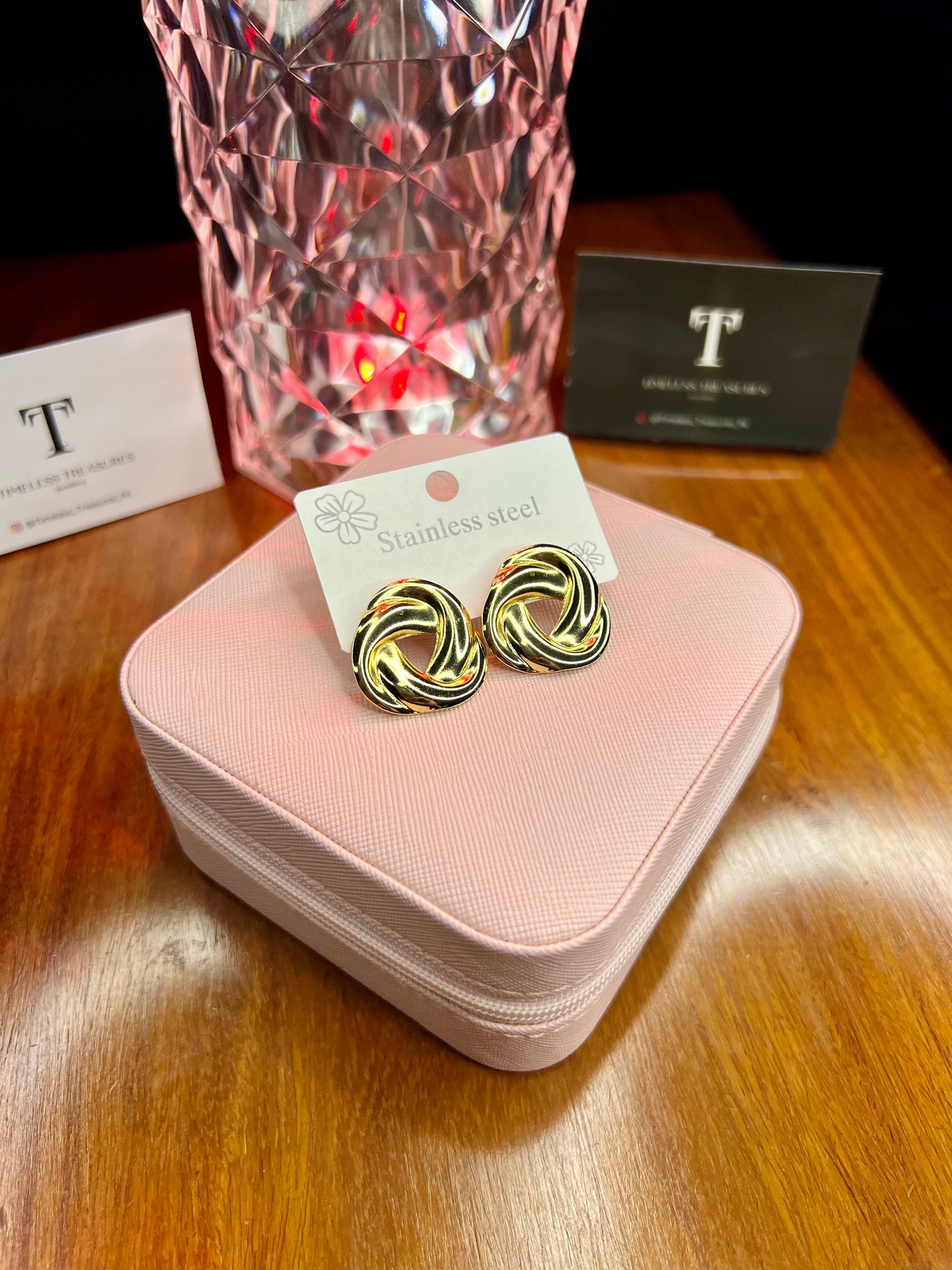 Premium Quality Stainless Steel 18k Loop Earrings