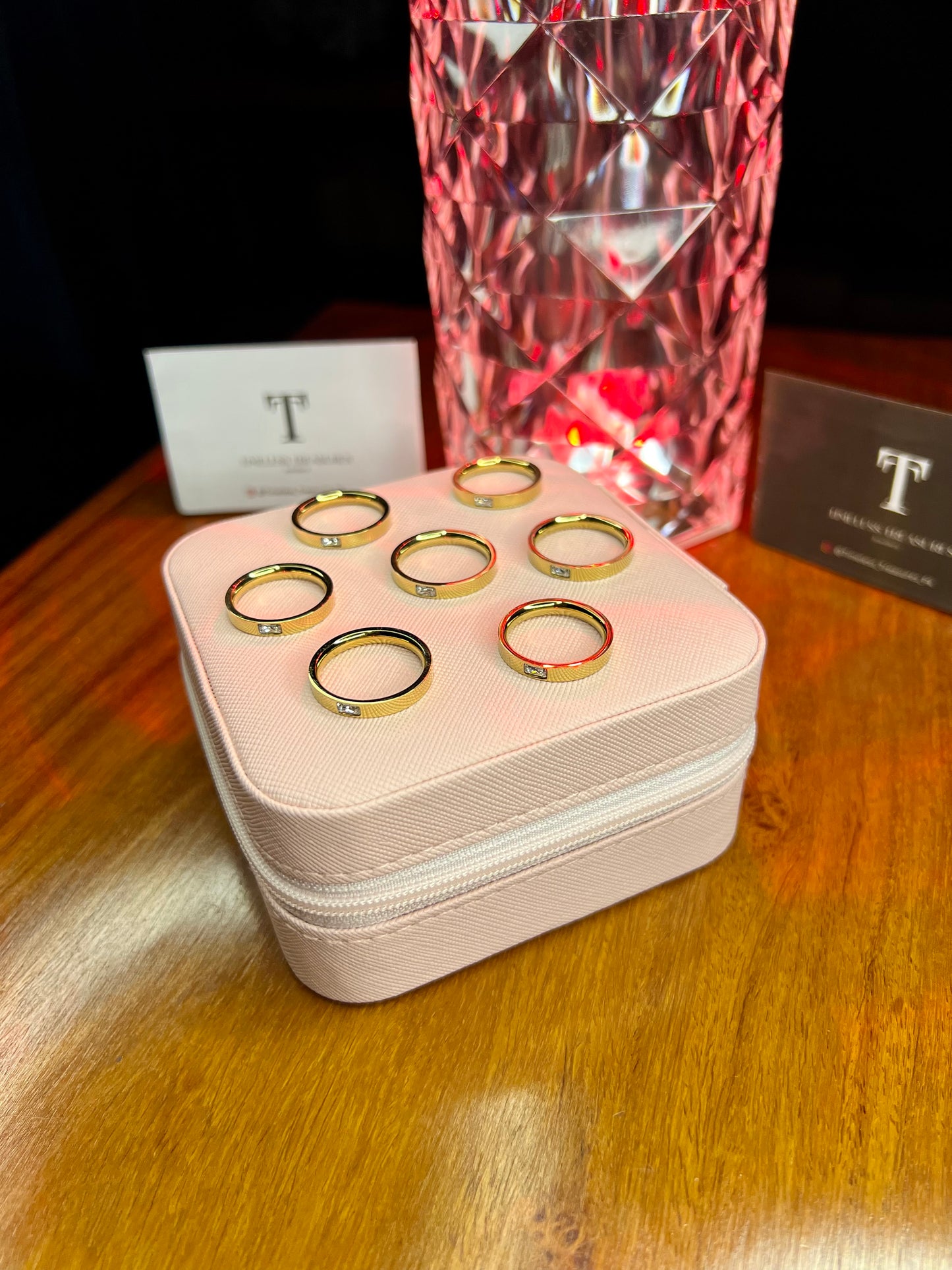 Premium Quality Stainless Steel 18k Minimalistic stone Ring