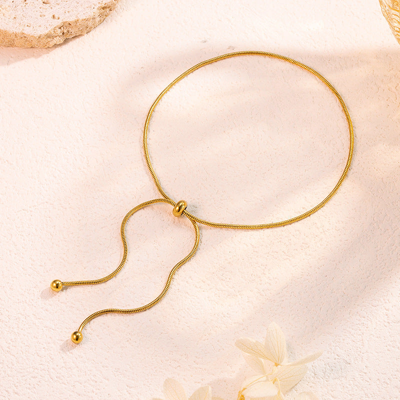 Premium Quality Stainless Steel 18k Sunlit Knot Bracelet + Anklet