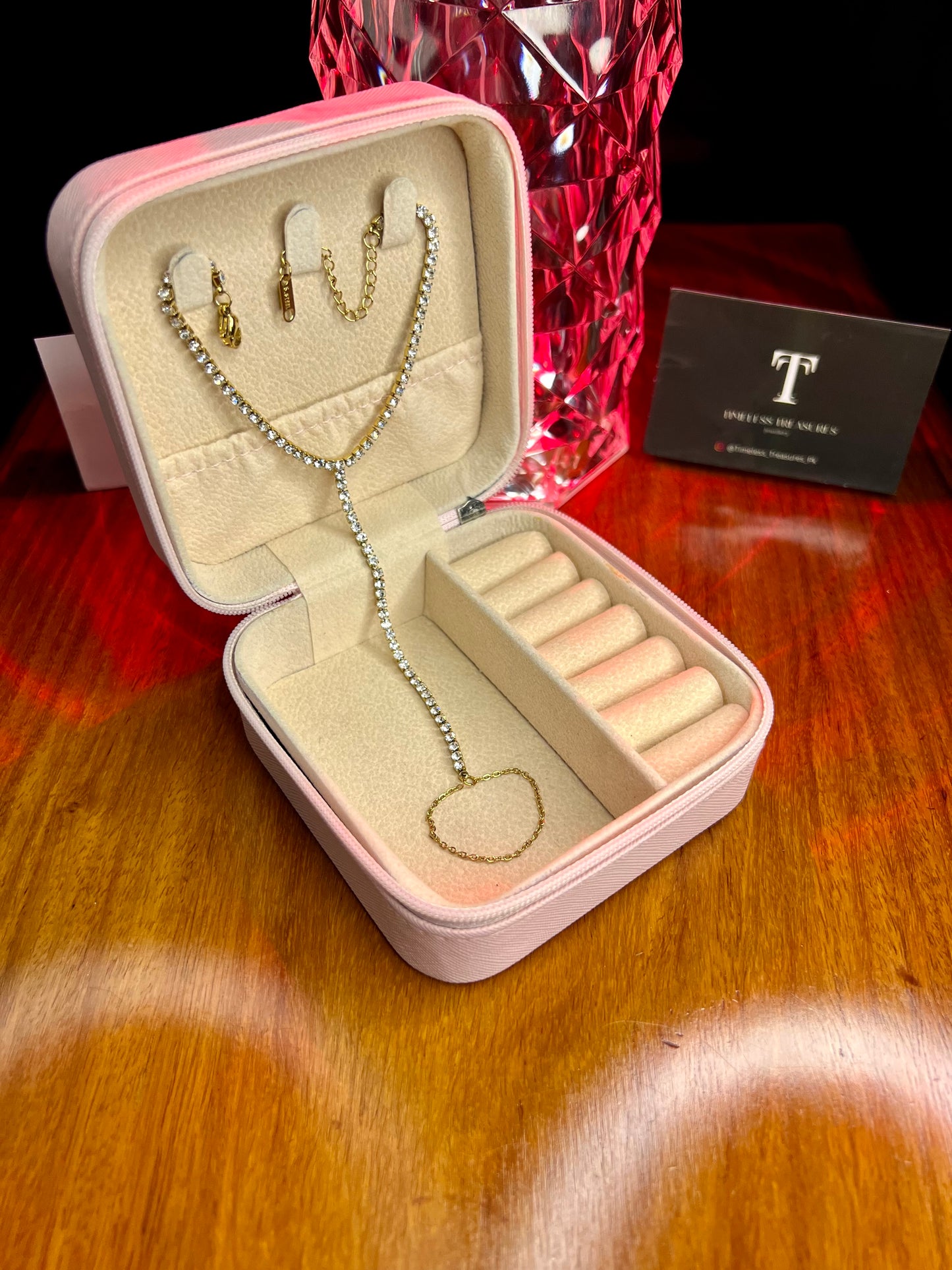 Premium Quality Stainless Steel 18k Velora Tennis Handchain