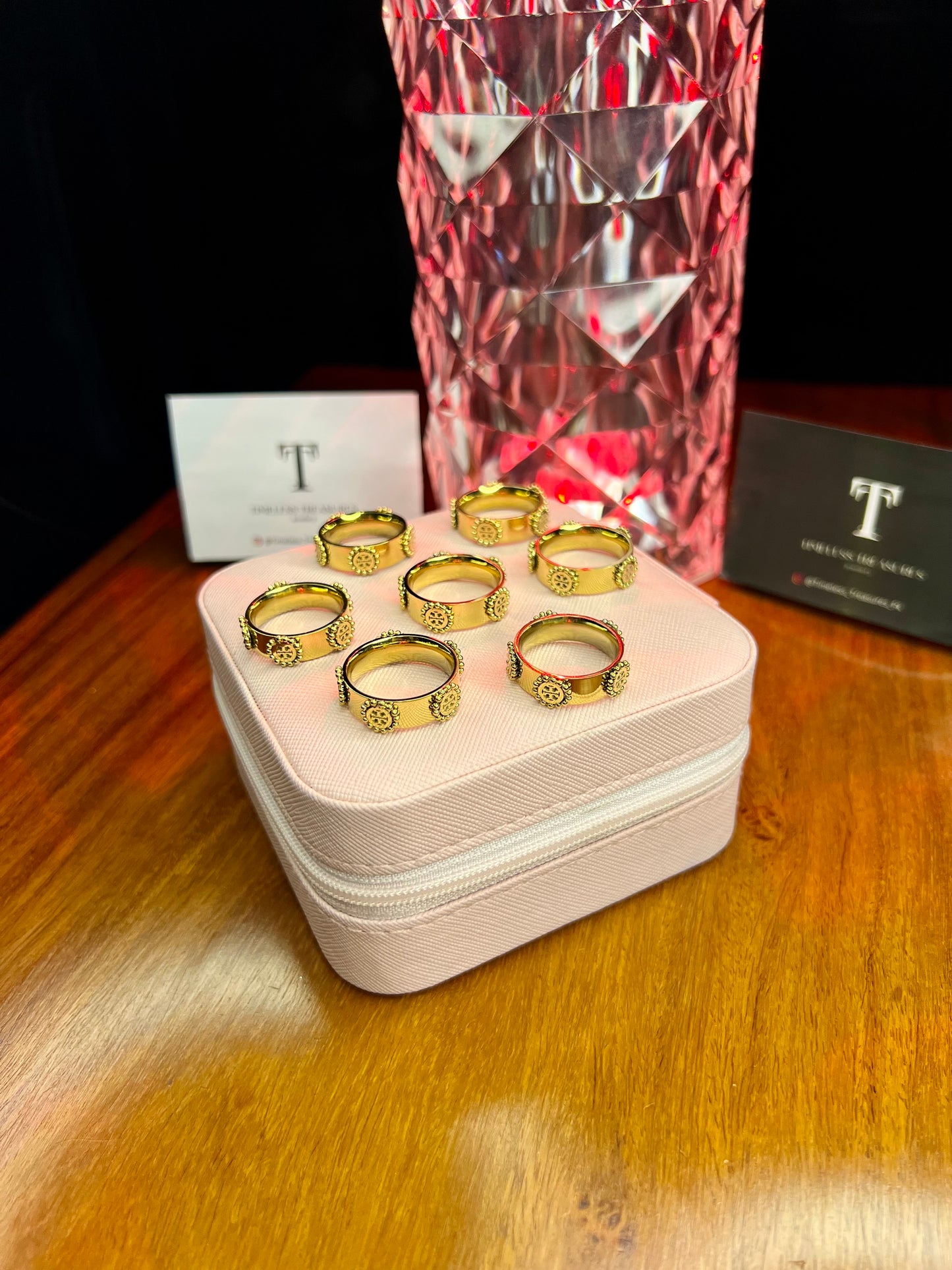 Premium Quality Stainless Steel 18k Luxury Tory Ring