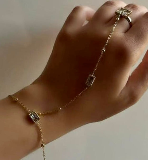 Premium Quality Stainless Steel 18k Eternal Charm Handchain
