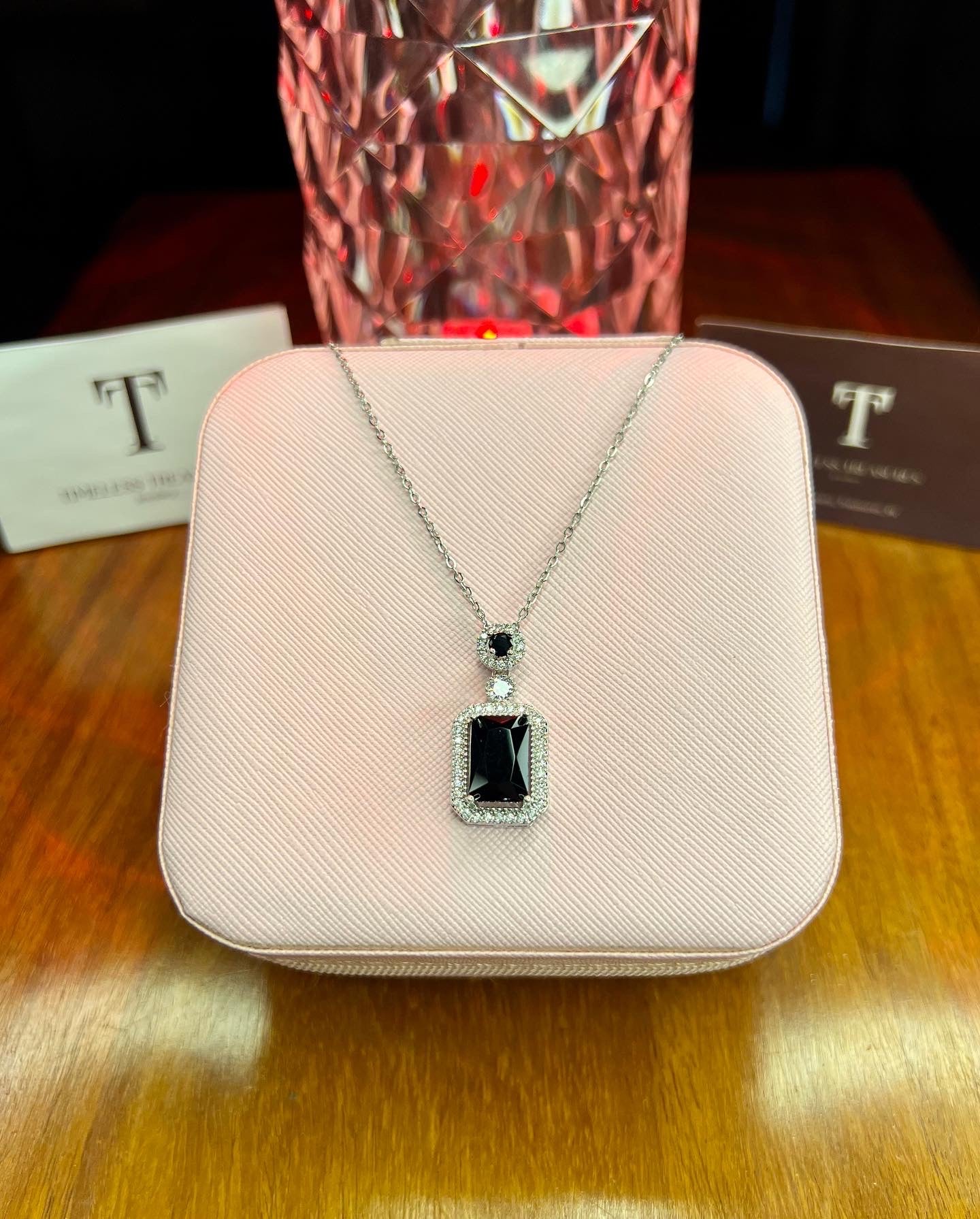 Premium Quality Stainless Steel Stone Necklace