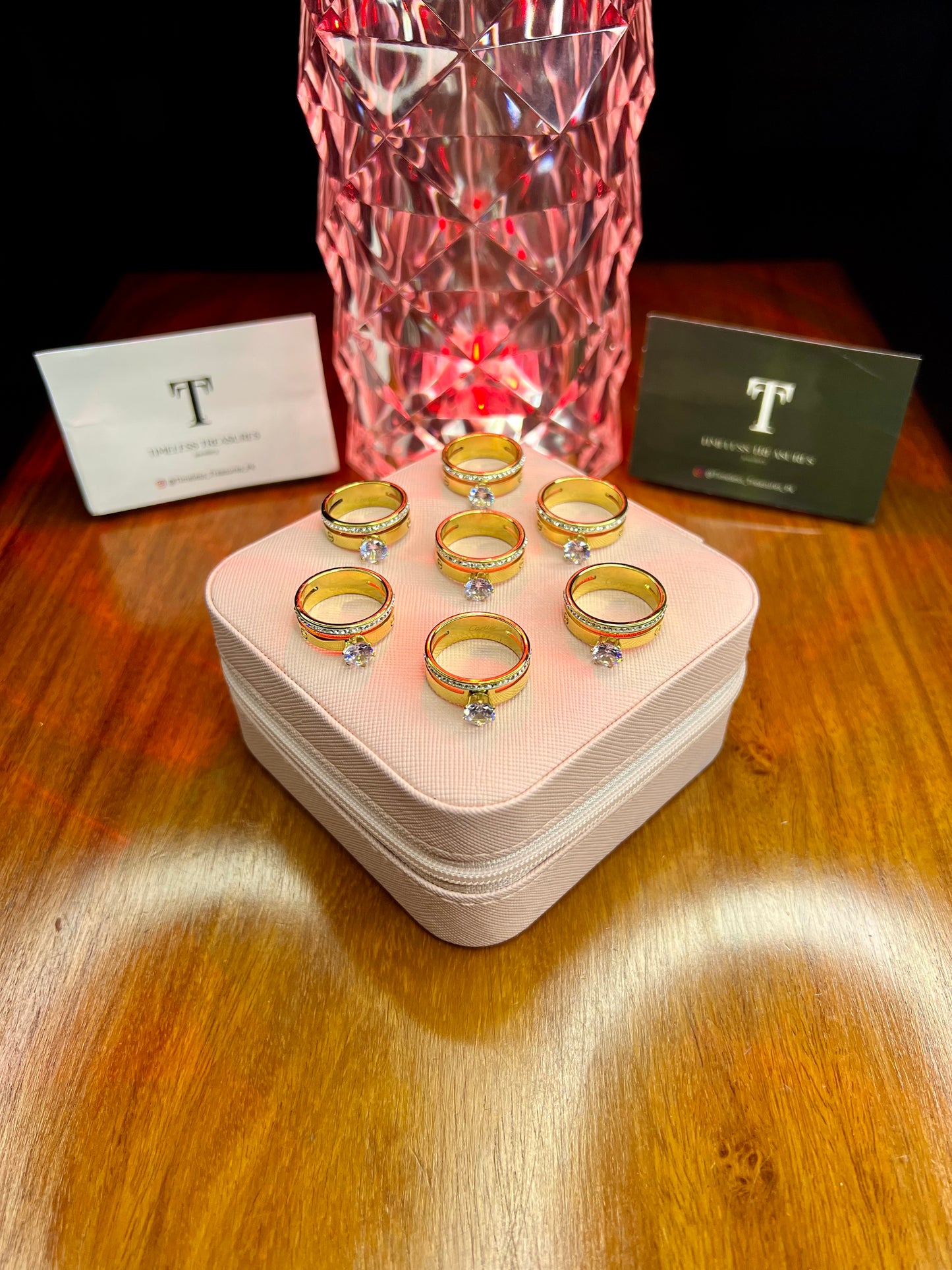 Premium Quality Stainless Steel 18k Stone Cartier Ring