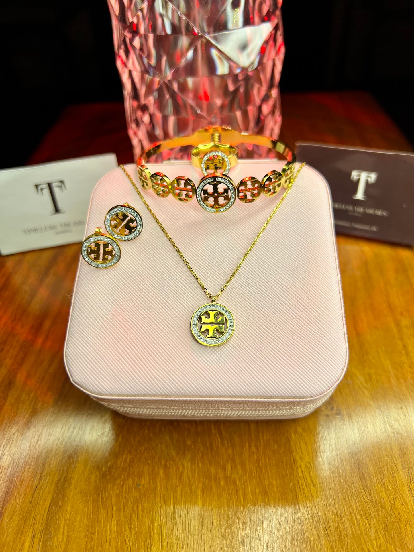 Premium Quality Stainless Steel 18k Tory Classic 4pc Complete Set