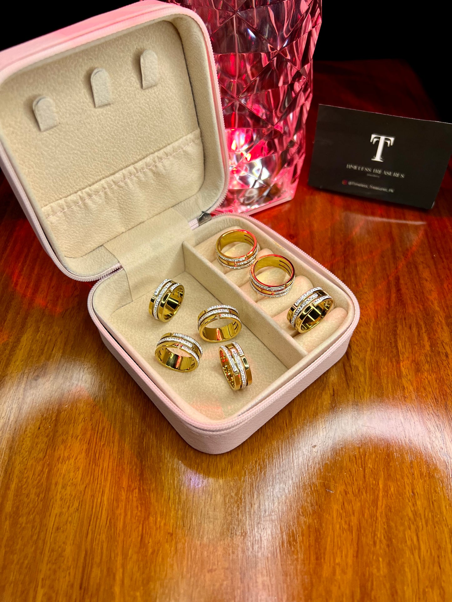 Premium Quality Stainless Steel 18k Lush Shine Ring