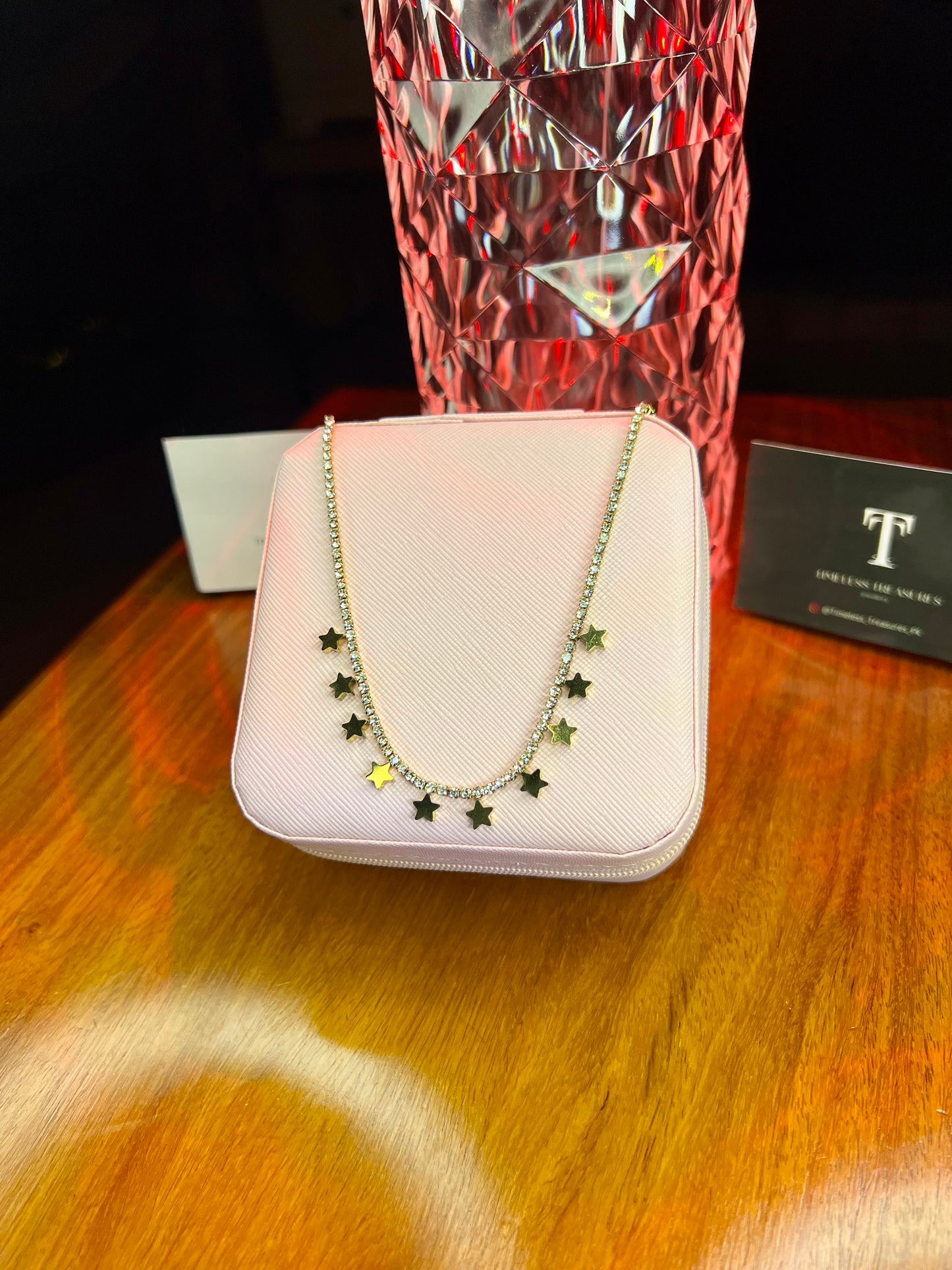 Premium Quality Stainless Steel 18k Celestial Charm Necklace