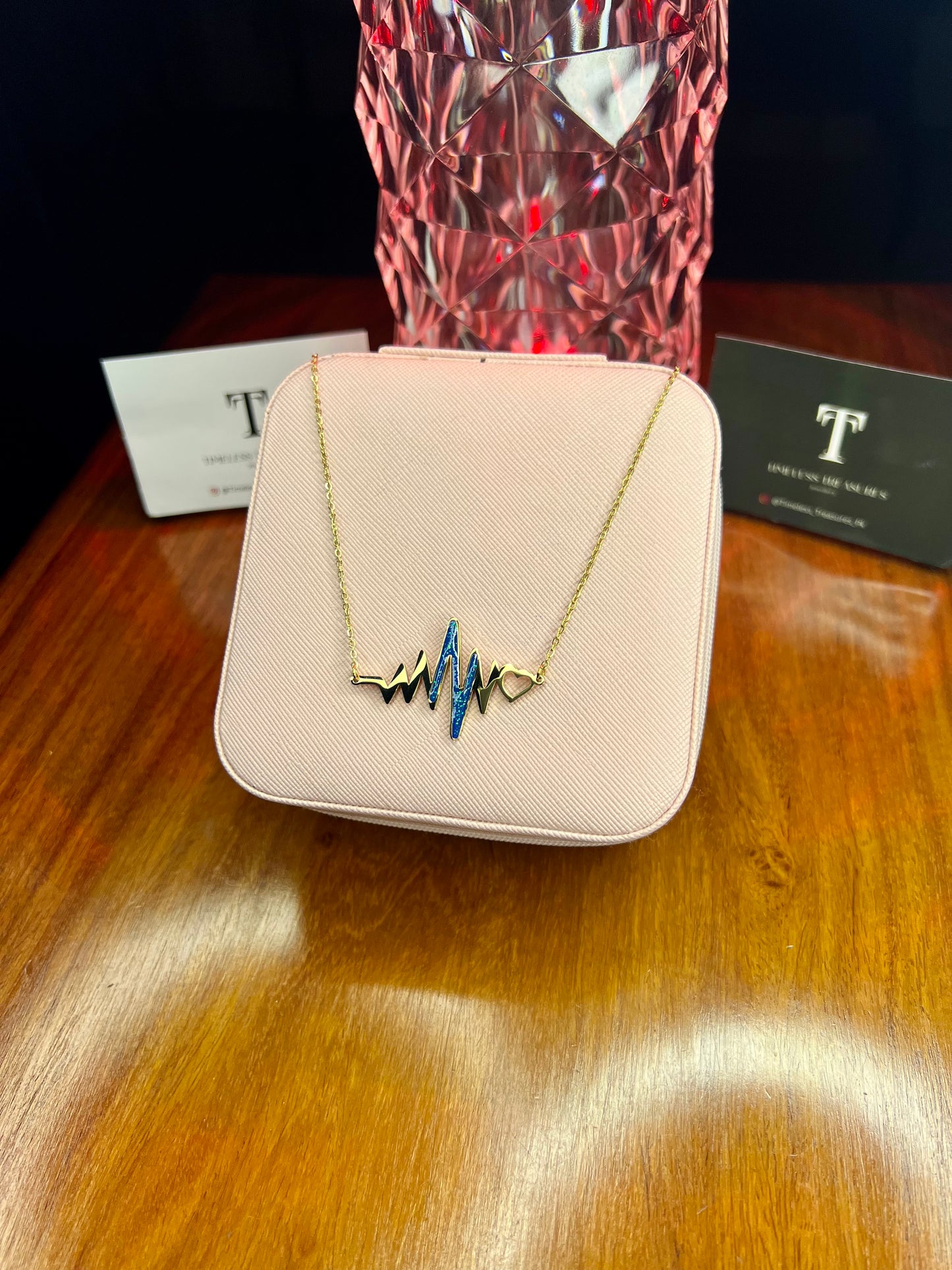 Premium Quality Stainless Steel 18k Heart Beat Necklace