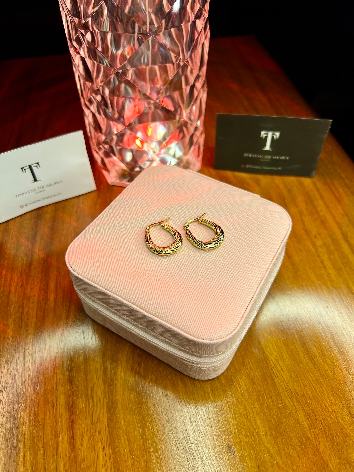 Premium Quality Stainless Steel 18k Luxury Hoops