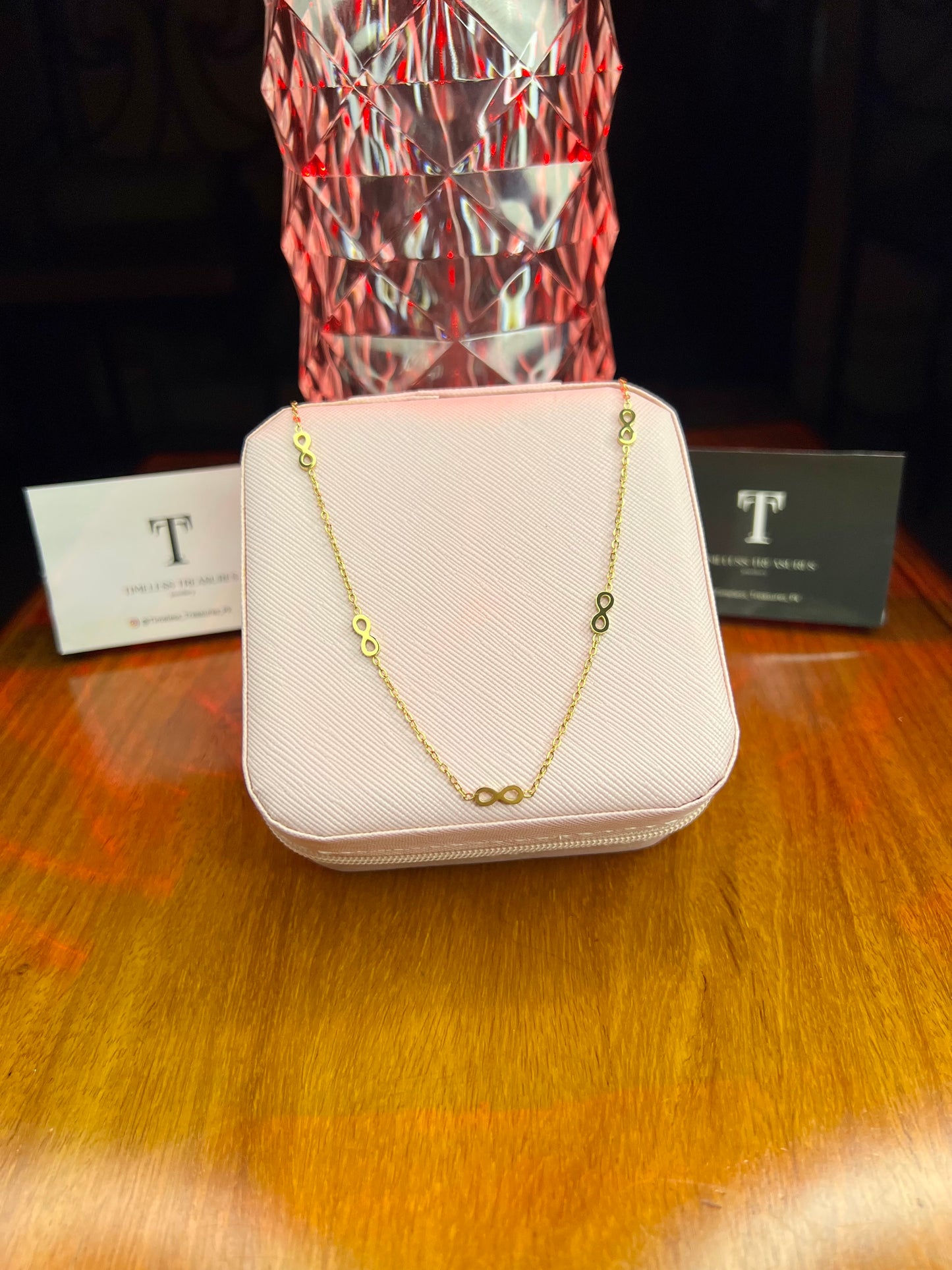 Premium Quality Stainless Steel 18k Infinity Grace Necklace