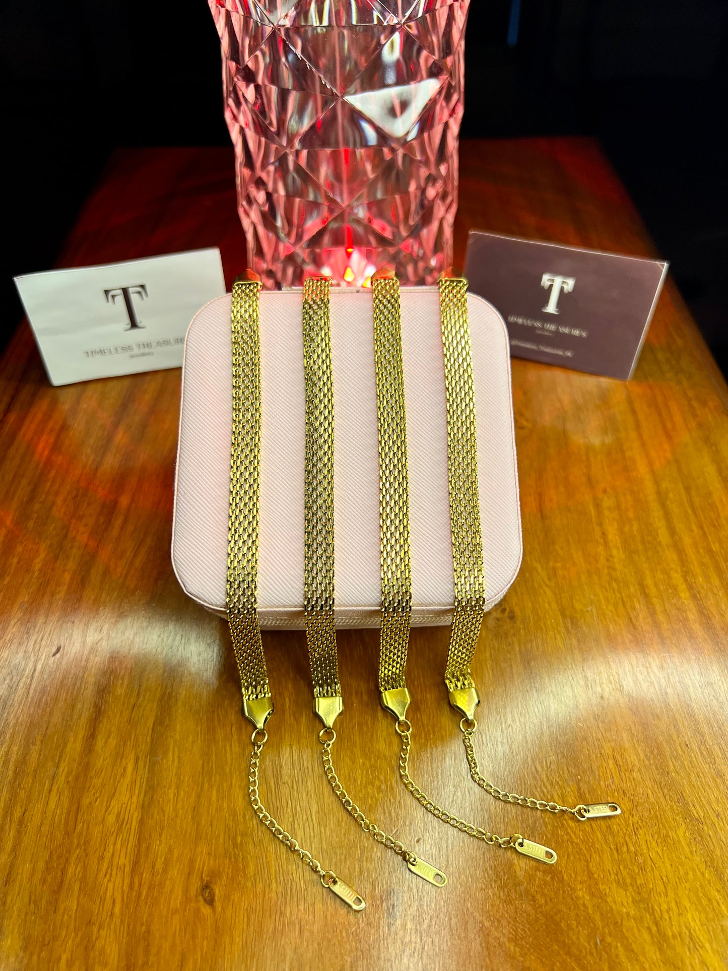 Premium Quality Stainless Steel 18k Classic Mesh Bracelet