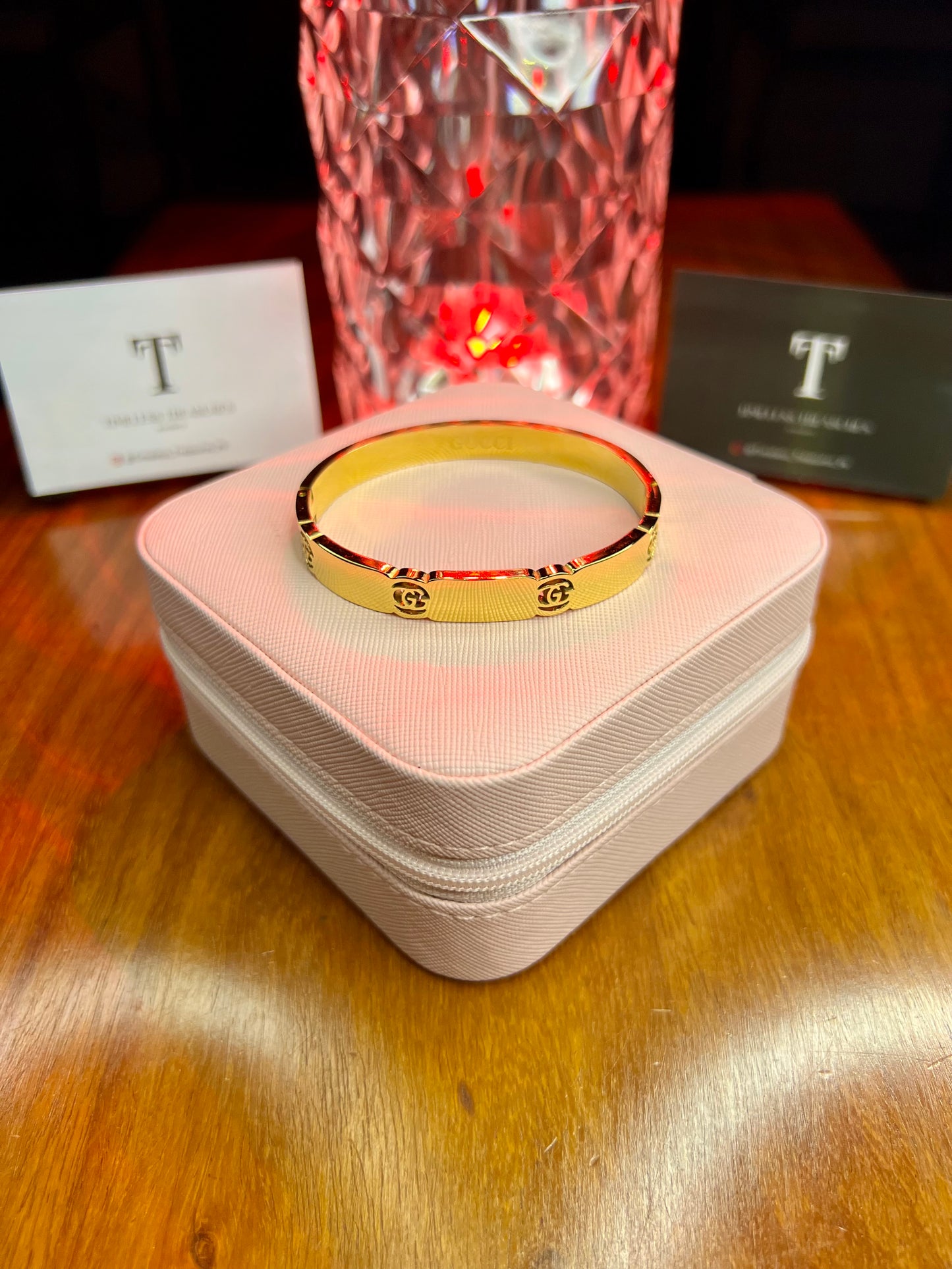 Premium Quality Stainless Steel 18k Gucci Gold Handcuff