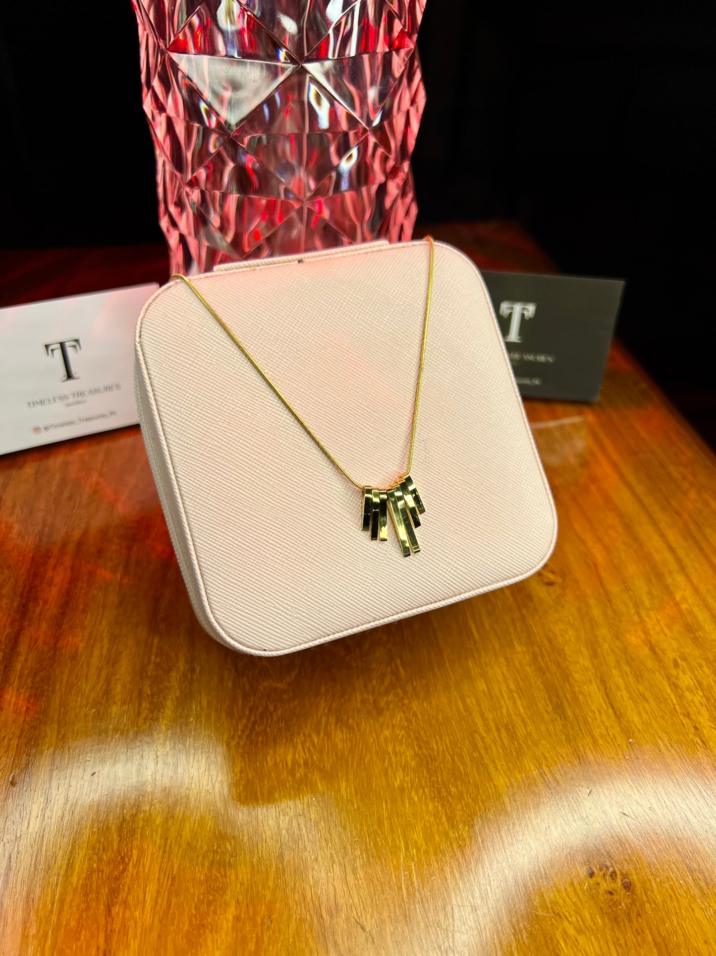 Premium Quality Stainless Steel 18k Drop Necklace