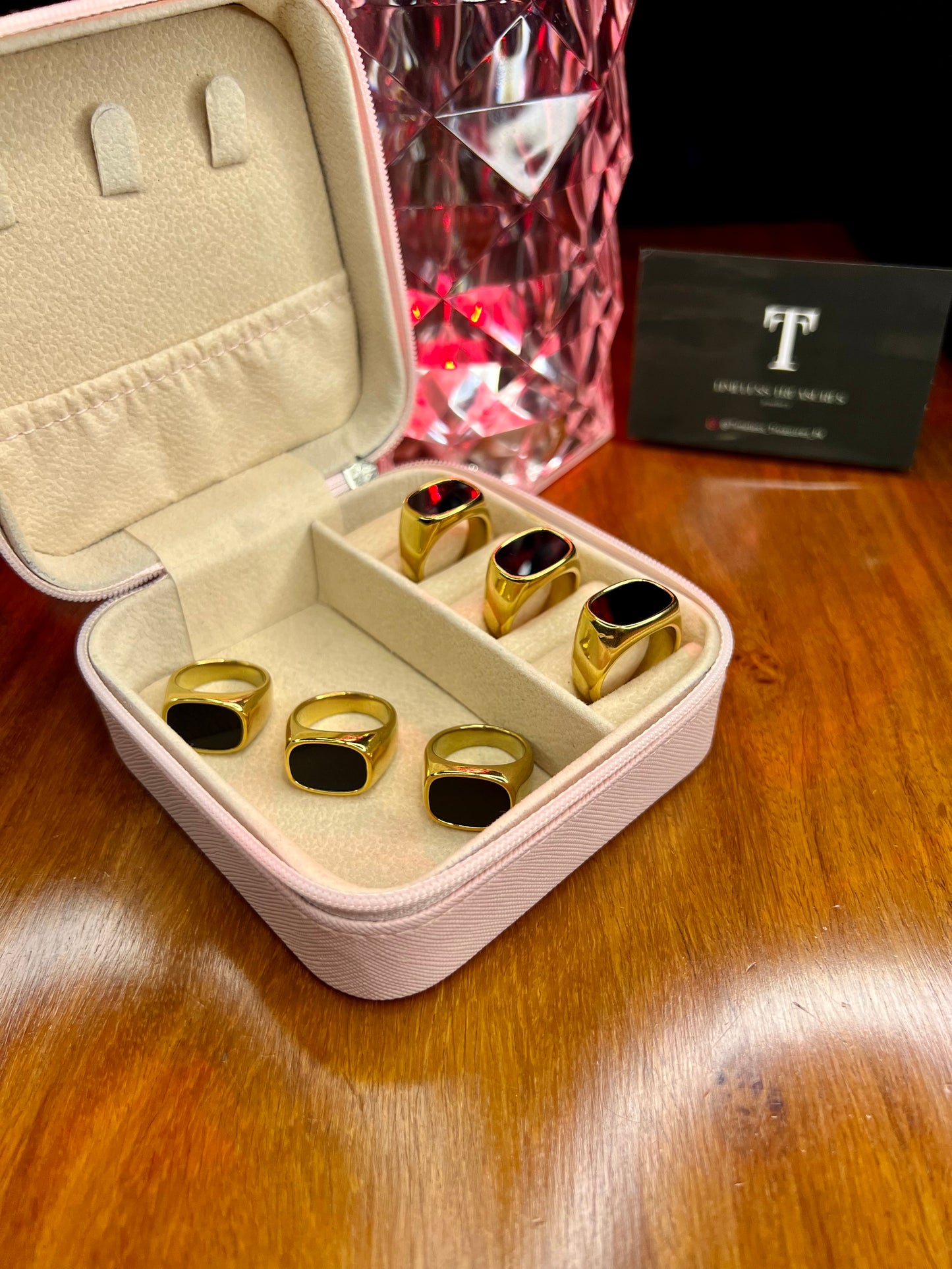 Premium Quality Stainless Steel 18k Black Nova Ring