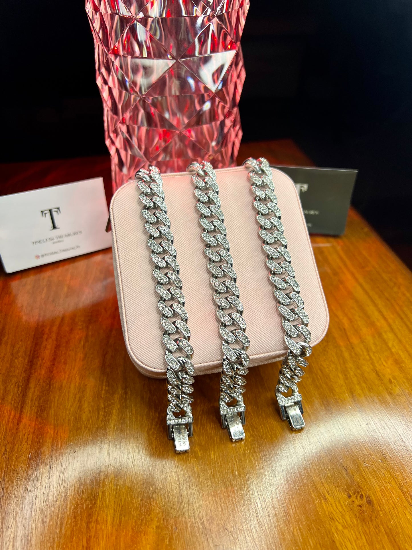 Premium Quality Stainless Steel 18k Ice Chain Bracelet