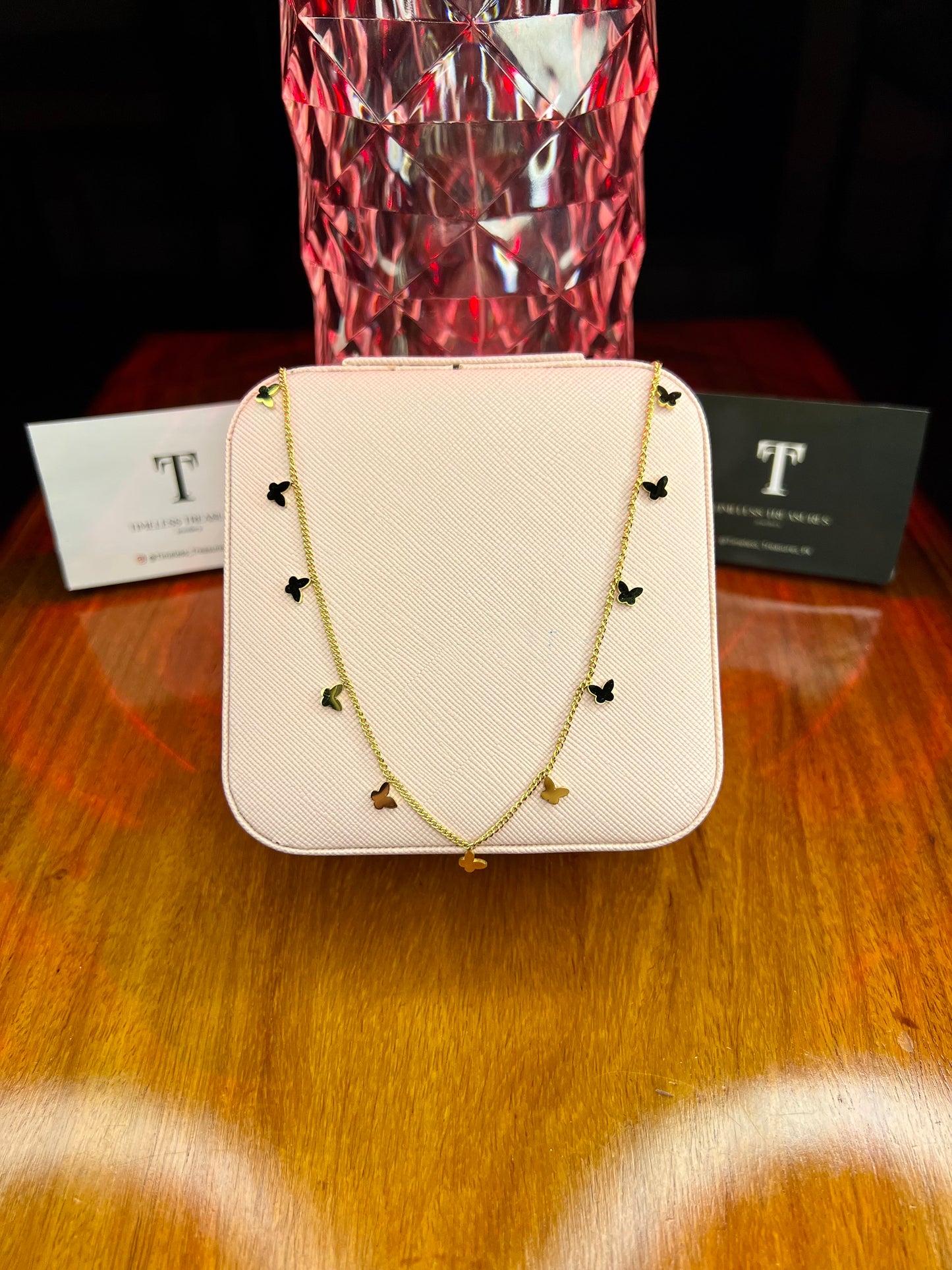 Premium Quality Stainless Steel 18k Butterfly Bliss Chain