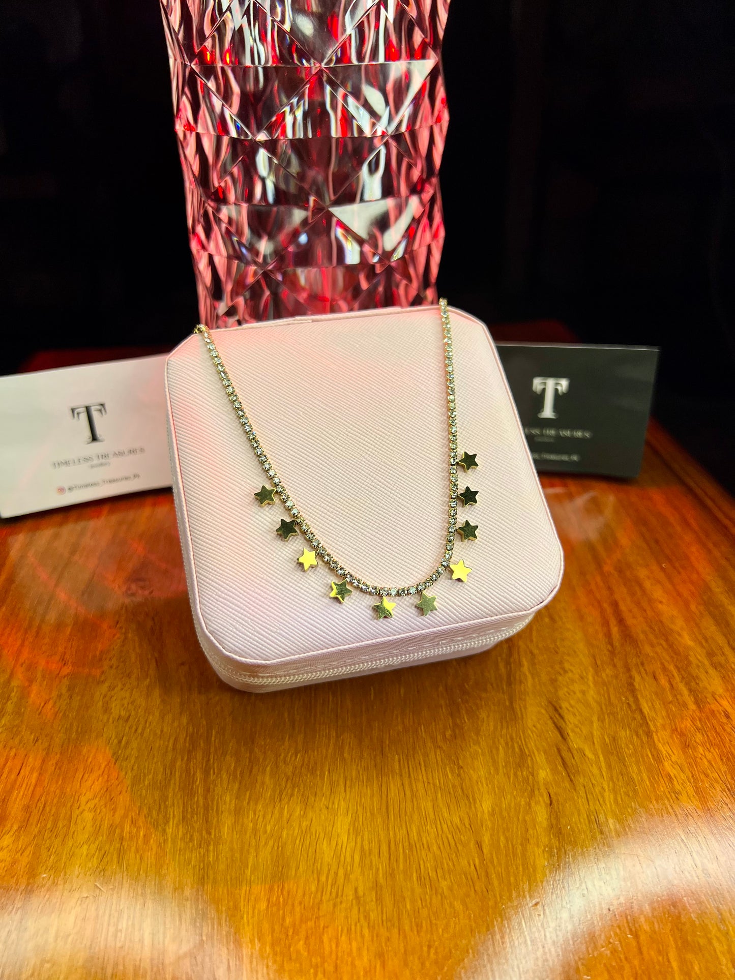 Premium Quality Stainless Steel 18k Celestial Charm Necklace