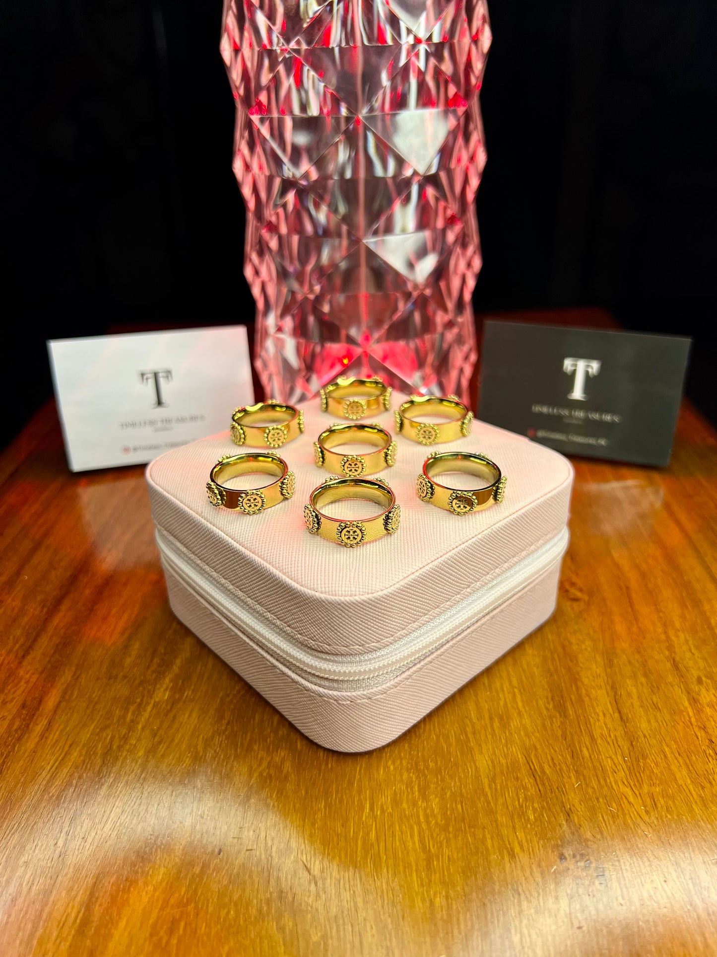 Premium Quality Stainless Steel 18k Luxury Tory Ring