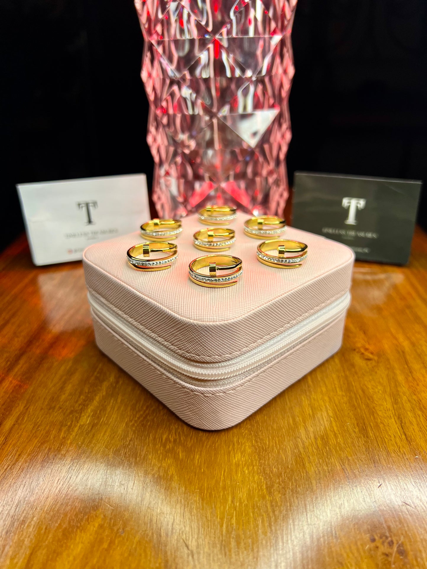 Premium Quality Stainless Steel 18k Nail Luxury Ring