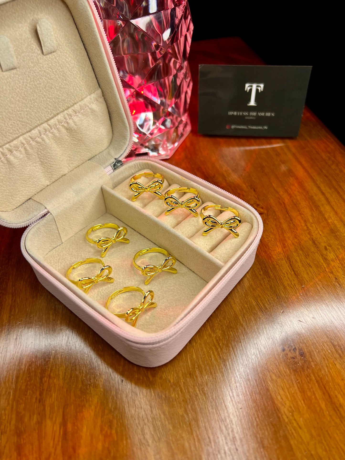 Premium Quality Stainless Steel 18k Bow 🎀 Ring