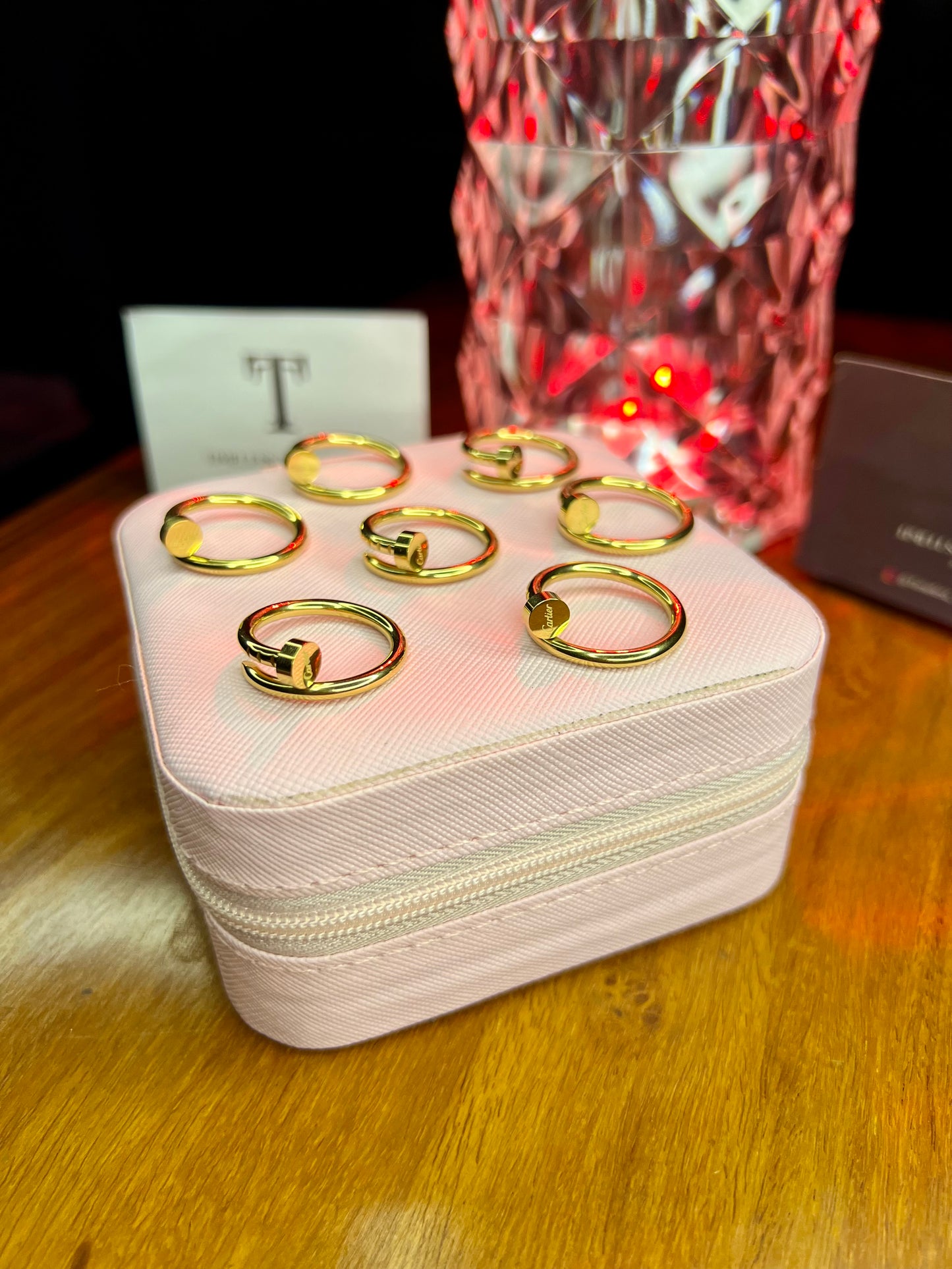 Premium Quality Stainless Steel 18k Cartier Nail Ring