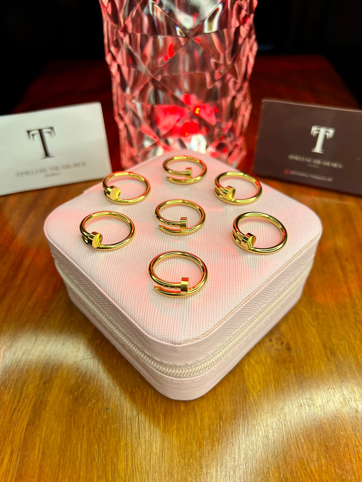 Premium Quality Stainless Steel 18k Cartier Nail Ring