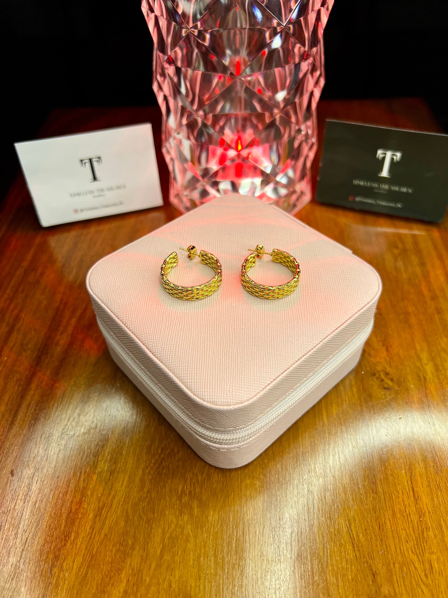 Premium Quality Stainless Steel 18k Gold Large Hoops