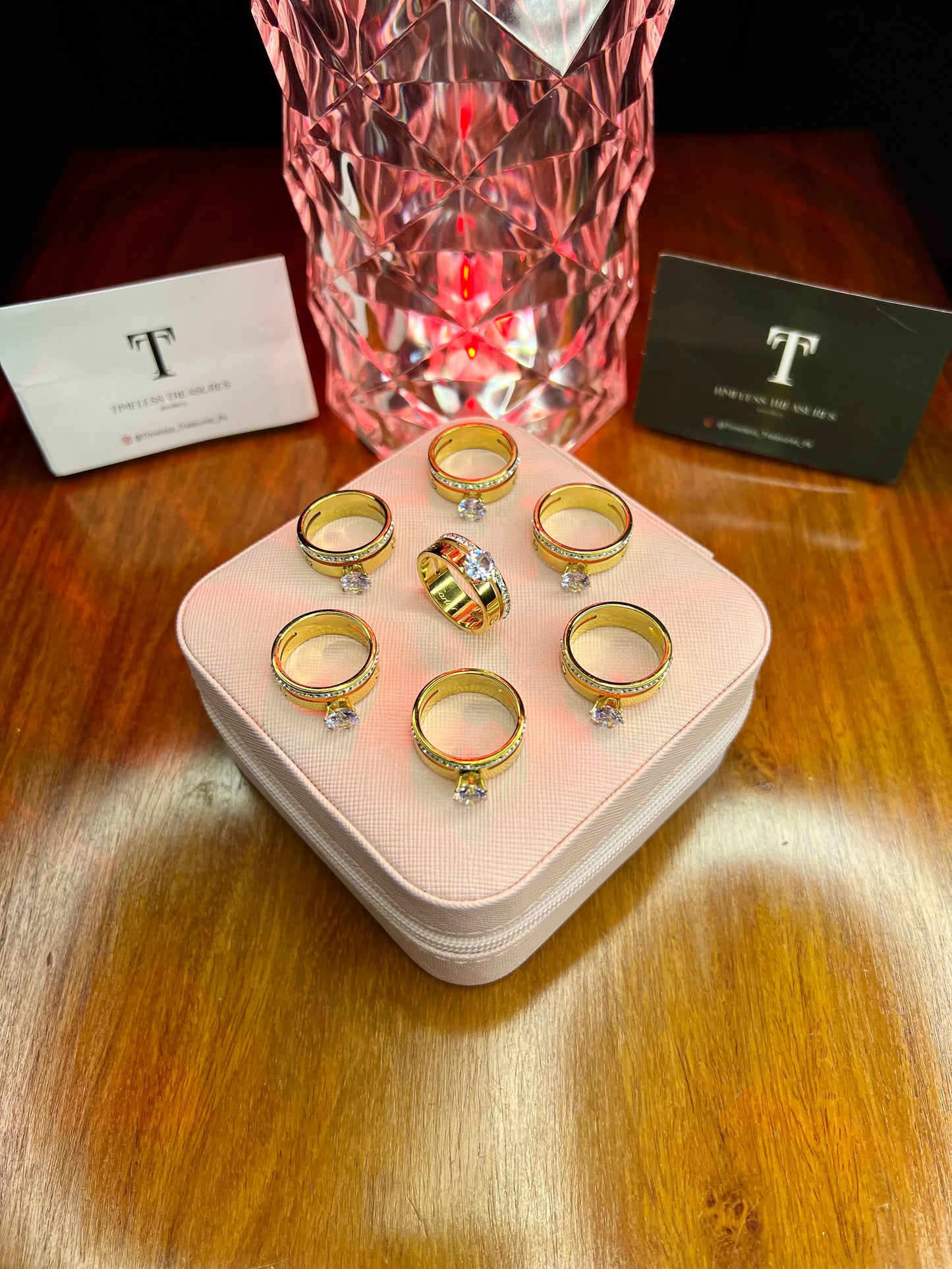 Premium Quality Stainless Steel 18k Stone Cartier Ring