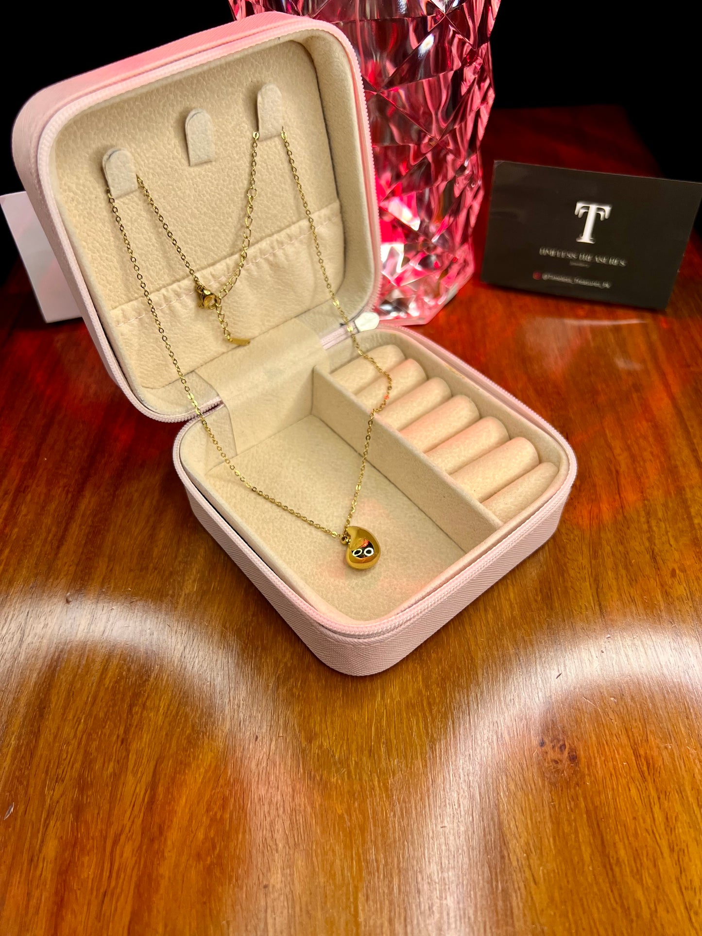 Premium Quality Stainless Steel 18k Drop Classic Necklace