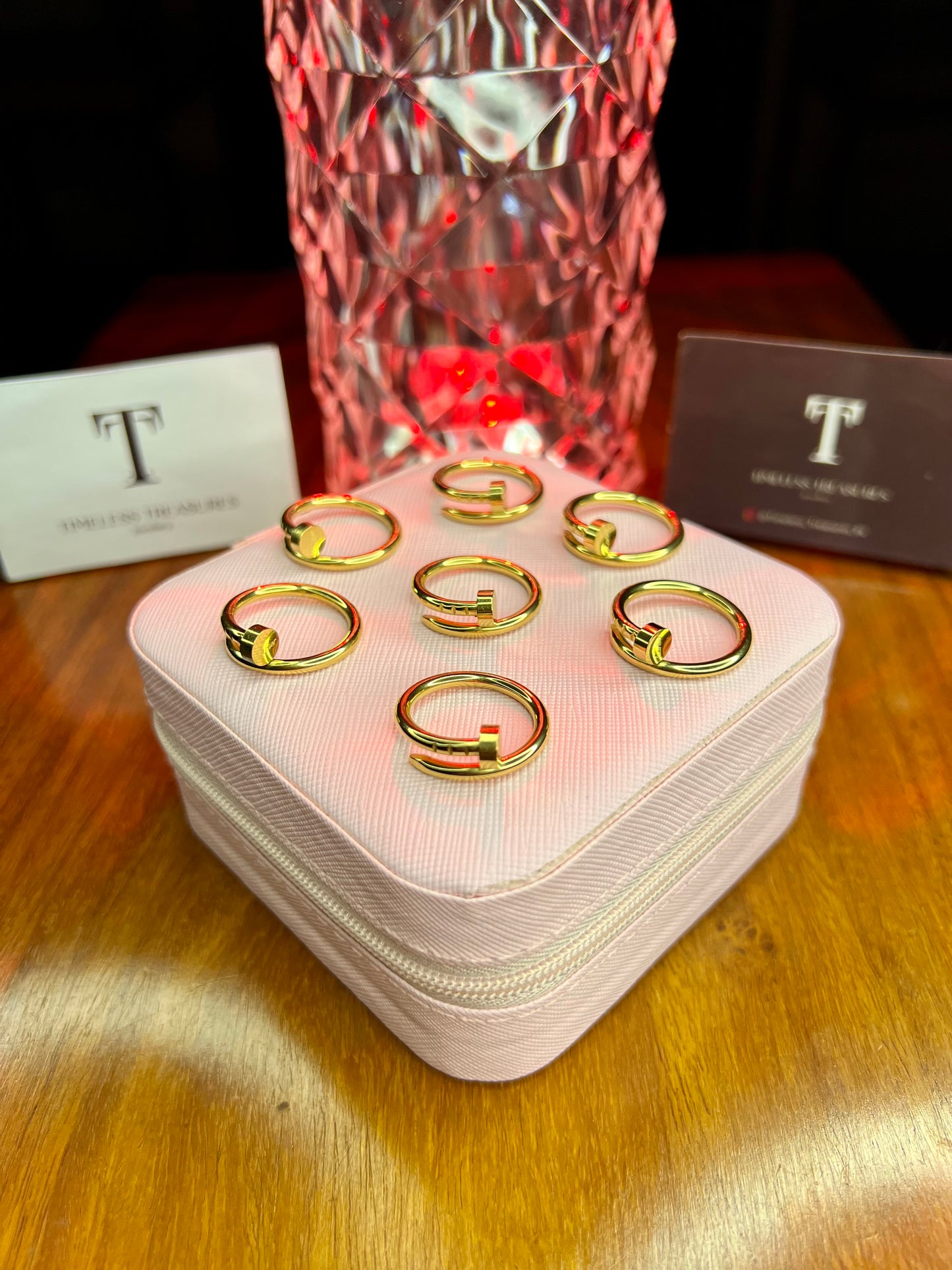 Premium Quality Stainless Steel 18k Cartier Nail Ring